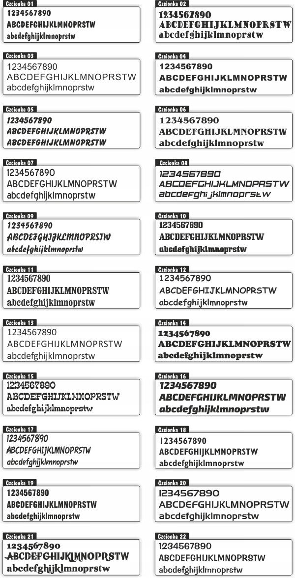 LITERY CYFRY SAMOPRZYLEPNE naklejki REKLAMA - 30cm