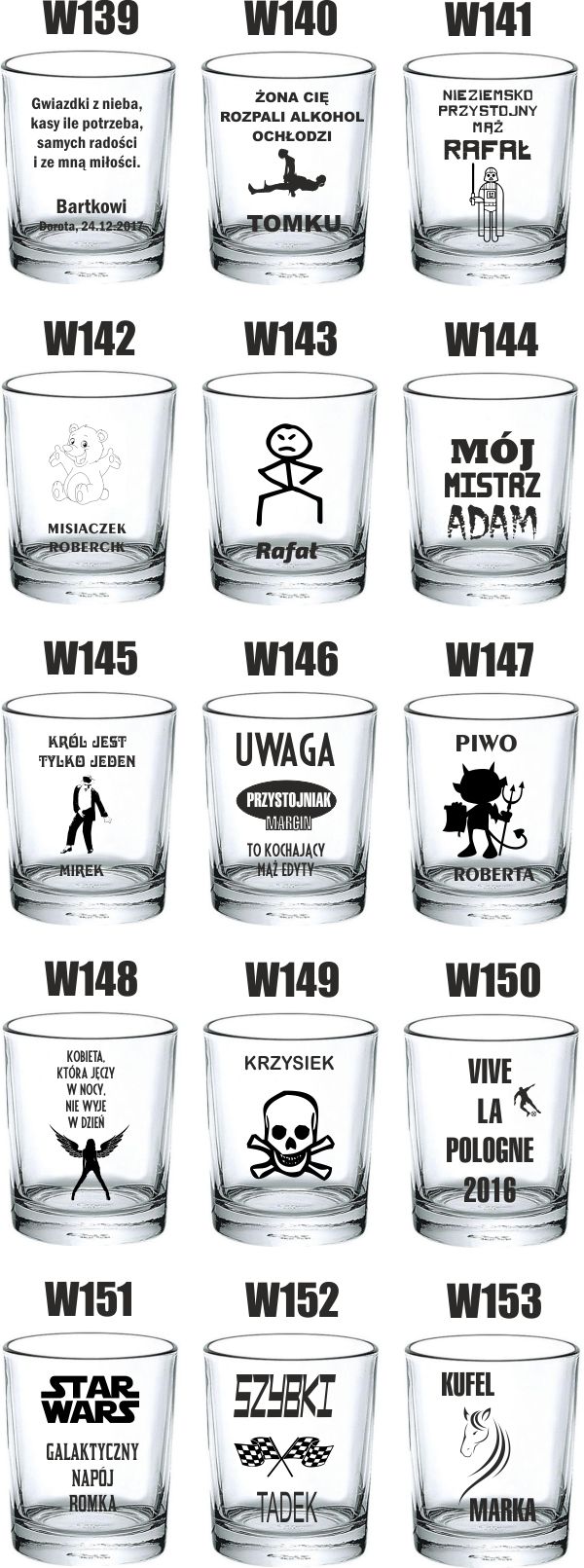 Szklanka WHISKY prezent na święta mikołajki grawer