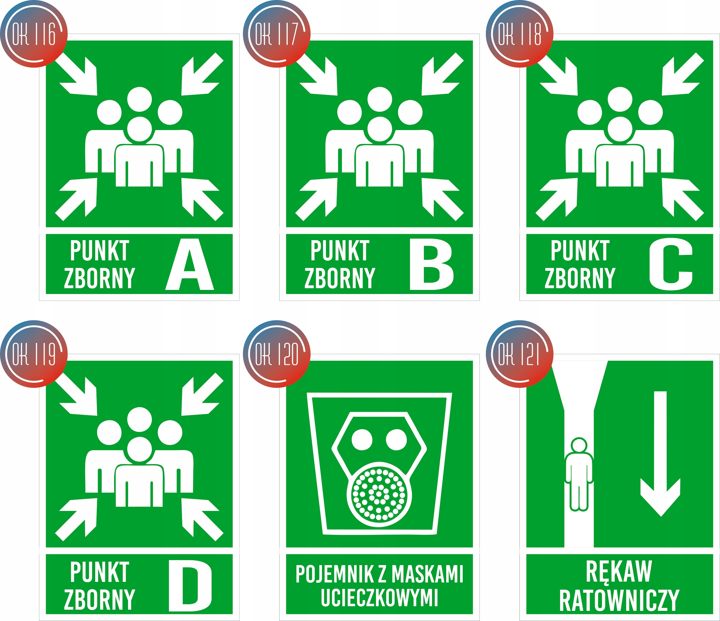 Tabliczka grawerowana informacyjna piktogram 20x15 cm pchać