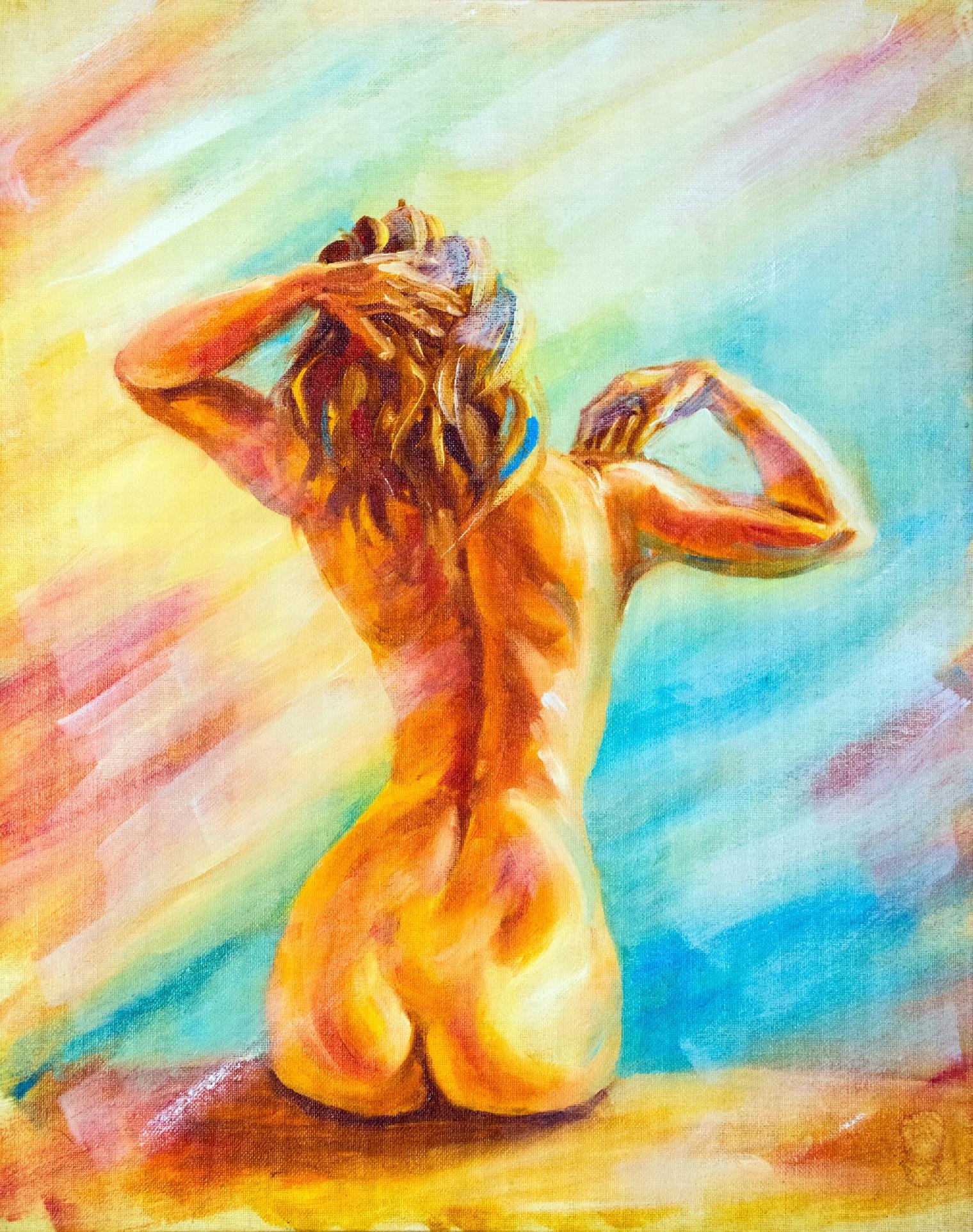 FOTOTAPETA KOBIETA OBRAZ MALARSTWO MODELKA