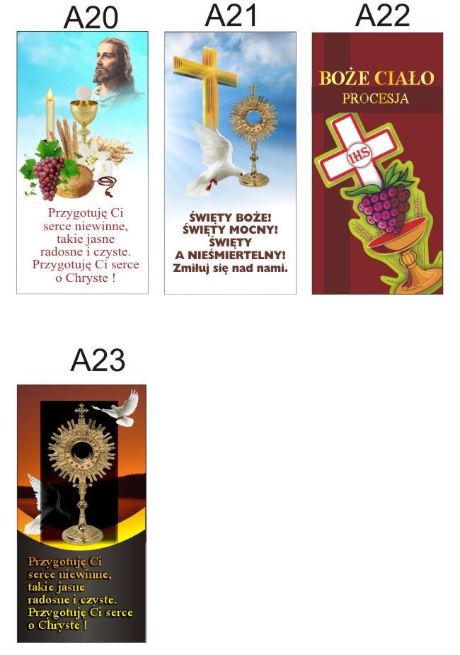 BOŻE CIAŁO Baner na ołtarz ołtarze dekoracja obraz