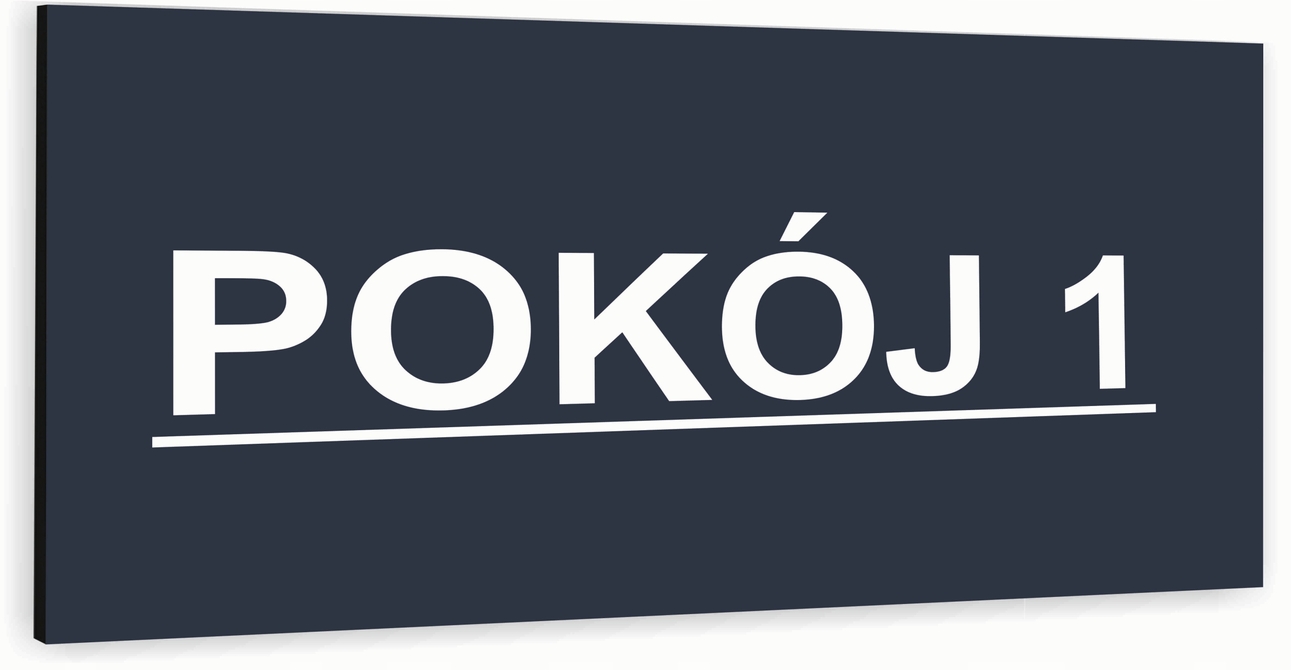 Tabliczka informacyjna ATRACYTOWA nierdzewna NUMER POKOJU DOWOLNY NAPIS