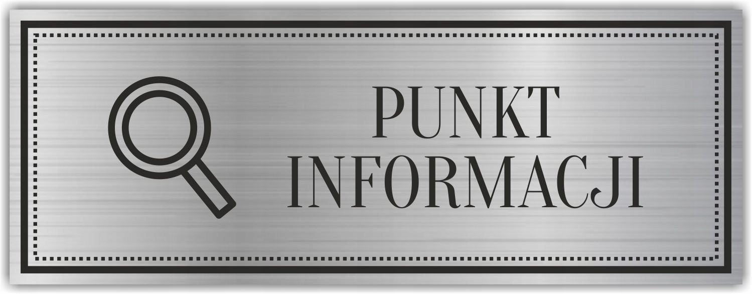 Tabliczka Grawerowana PUNKT INFORMACJI RECEPCJA