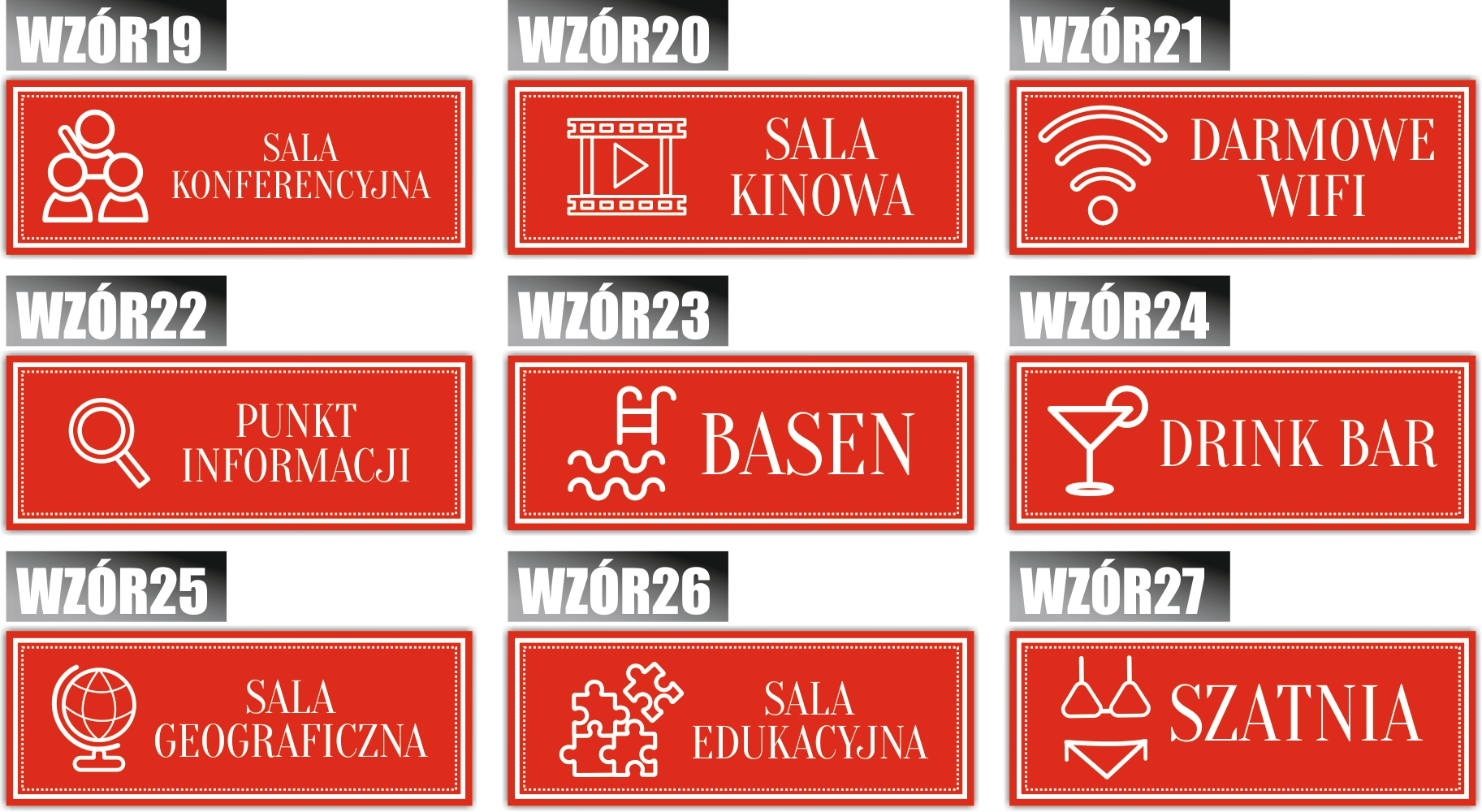 Tabliczka Grawerowana na drzwi STREFA RELAKSU