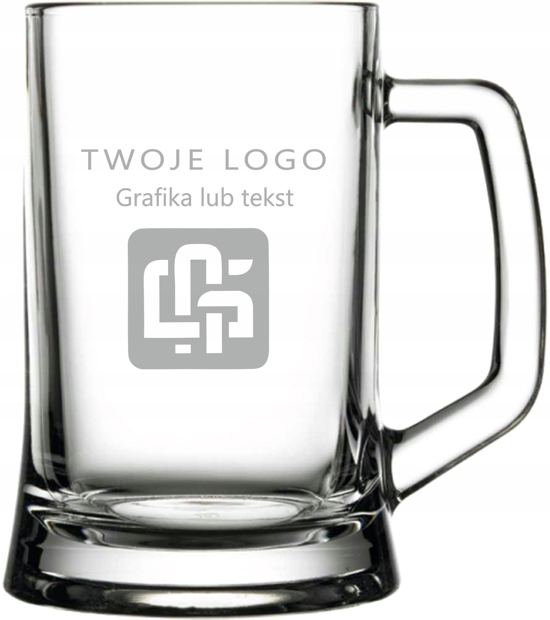 Kufel grawerowany reklama firmy ELEGANCKI komplet