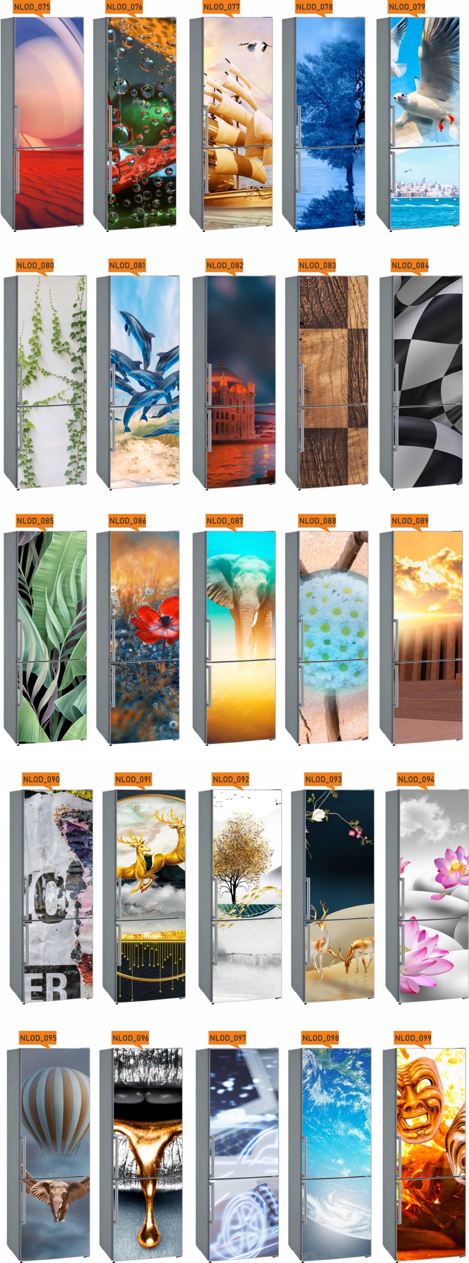 Naklejka Okleina Fototapeta na lodówkę 195cm