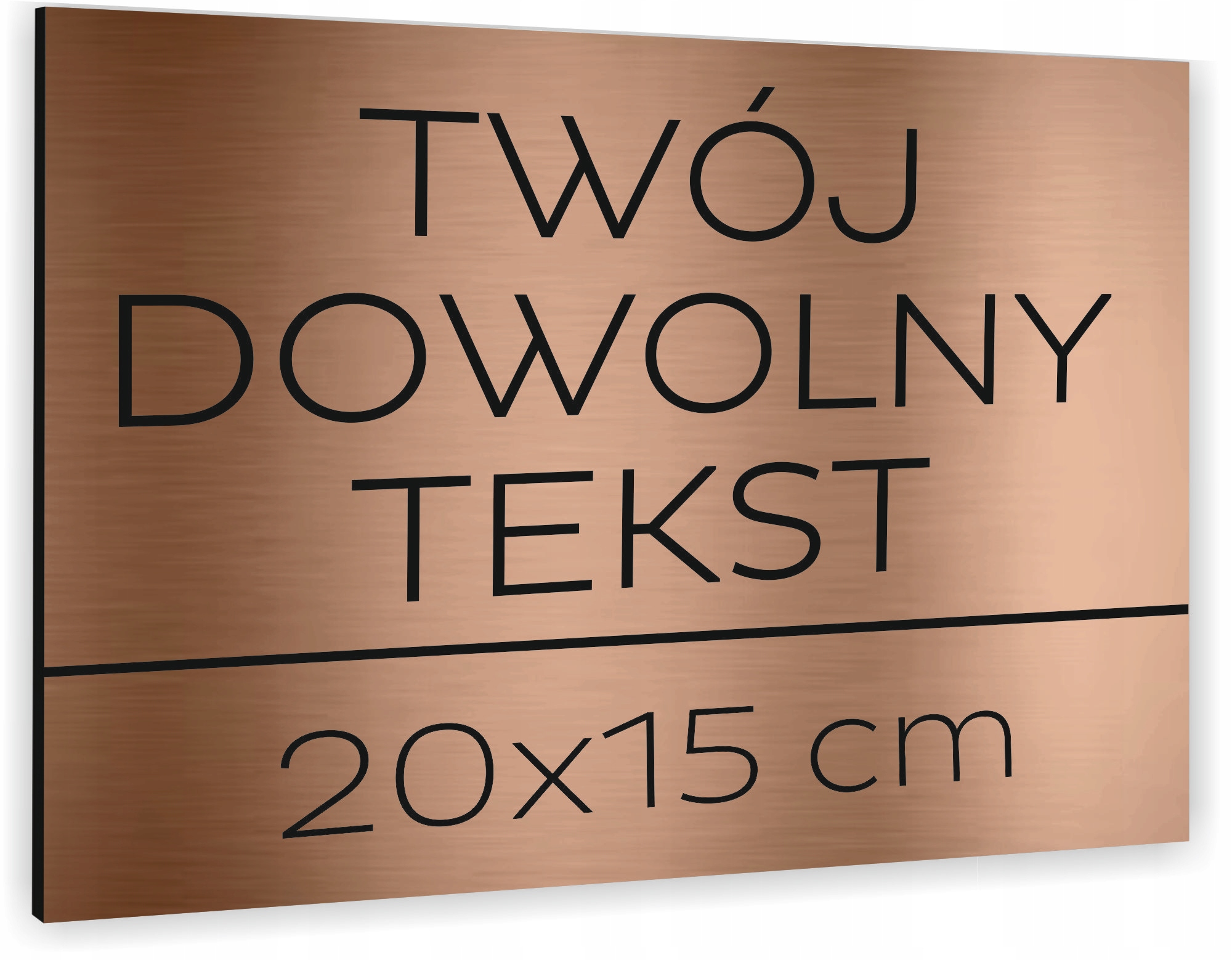 TABLICZKA INFORMACYJNA TWÓJ WŁASNY TEKST LOGO