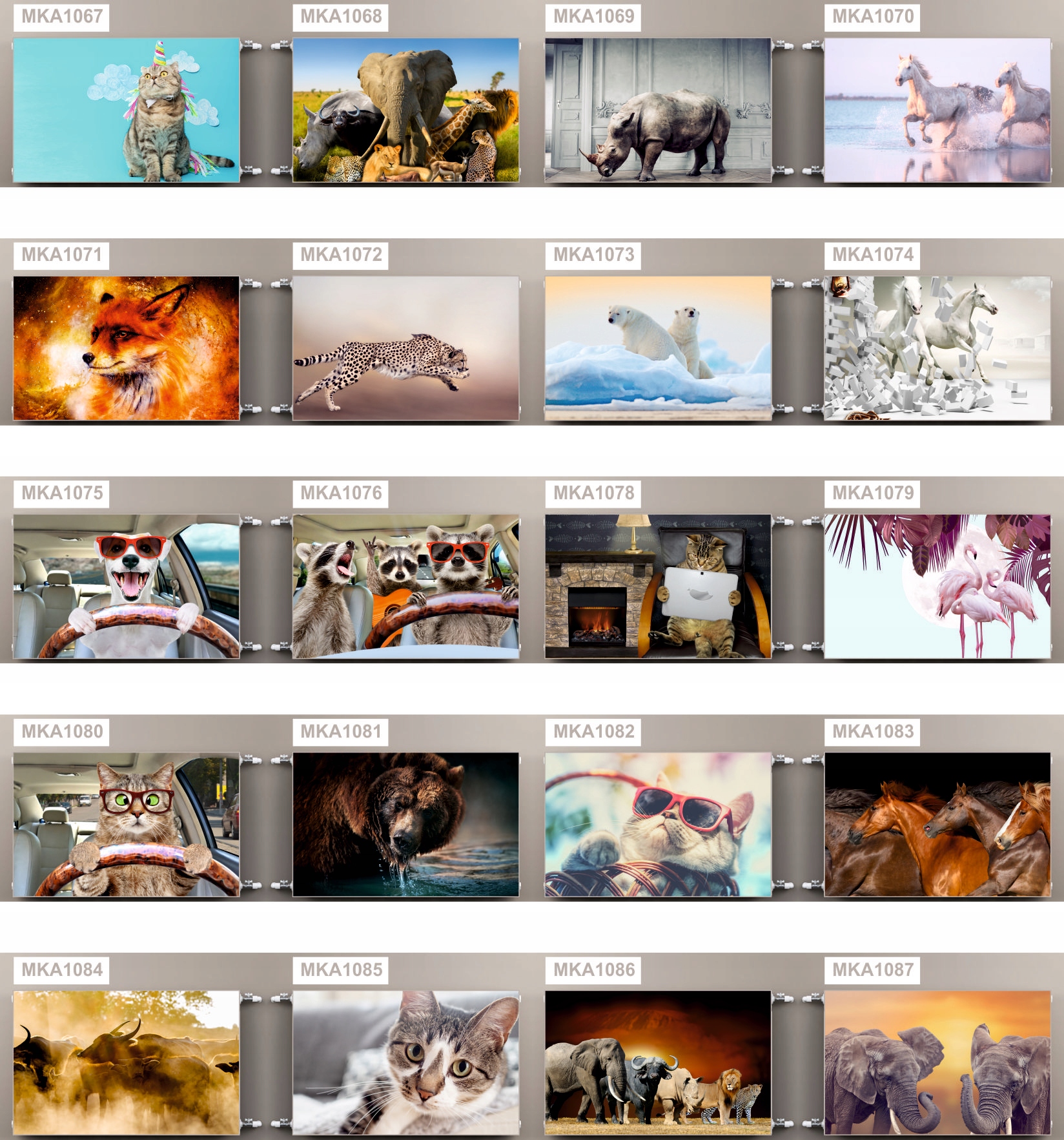 Mata MAGNETYCZNA OSŁONA GRZEJNIK MASKOWNICA magnes