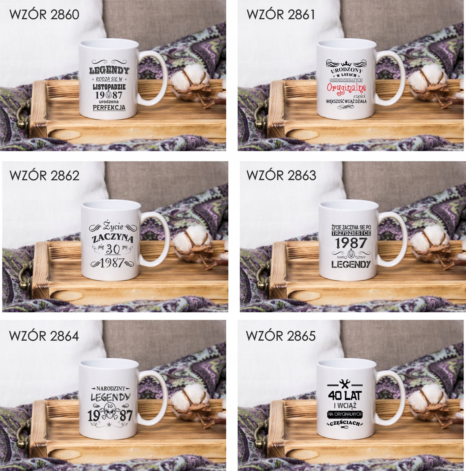 Kubek z nadrukiem PREZENT CZŁOWIEK LEGENDA ROK