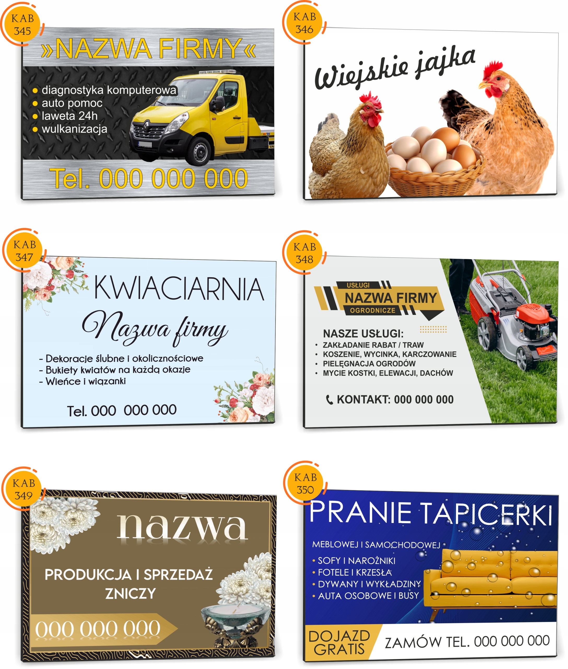 Tabliczka reklamowa szyld dibond 40x30 NADRUK udładanie kostki brukowej