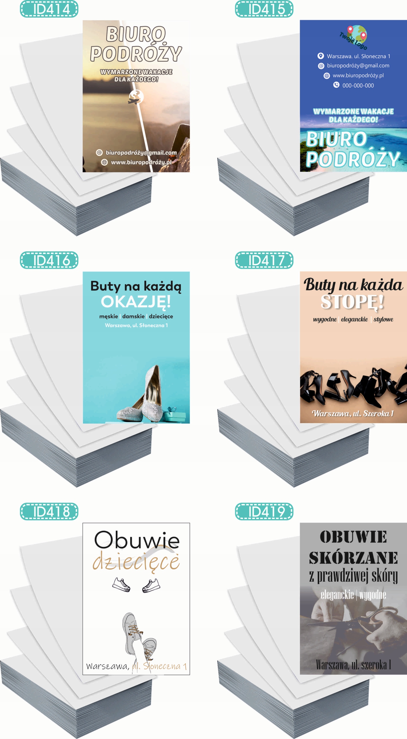 Ulotki A4 reklamowe firmowe 1000szt wiele różnych wzorów WĘDLINY