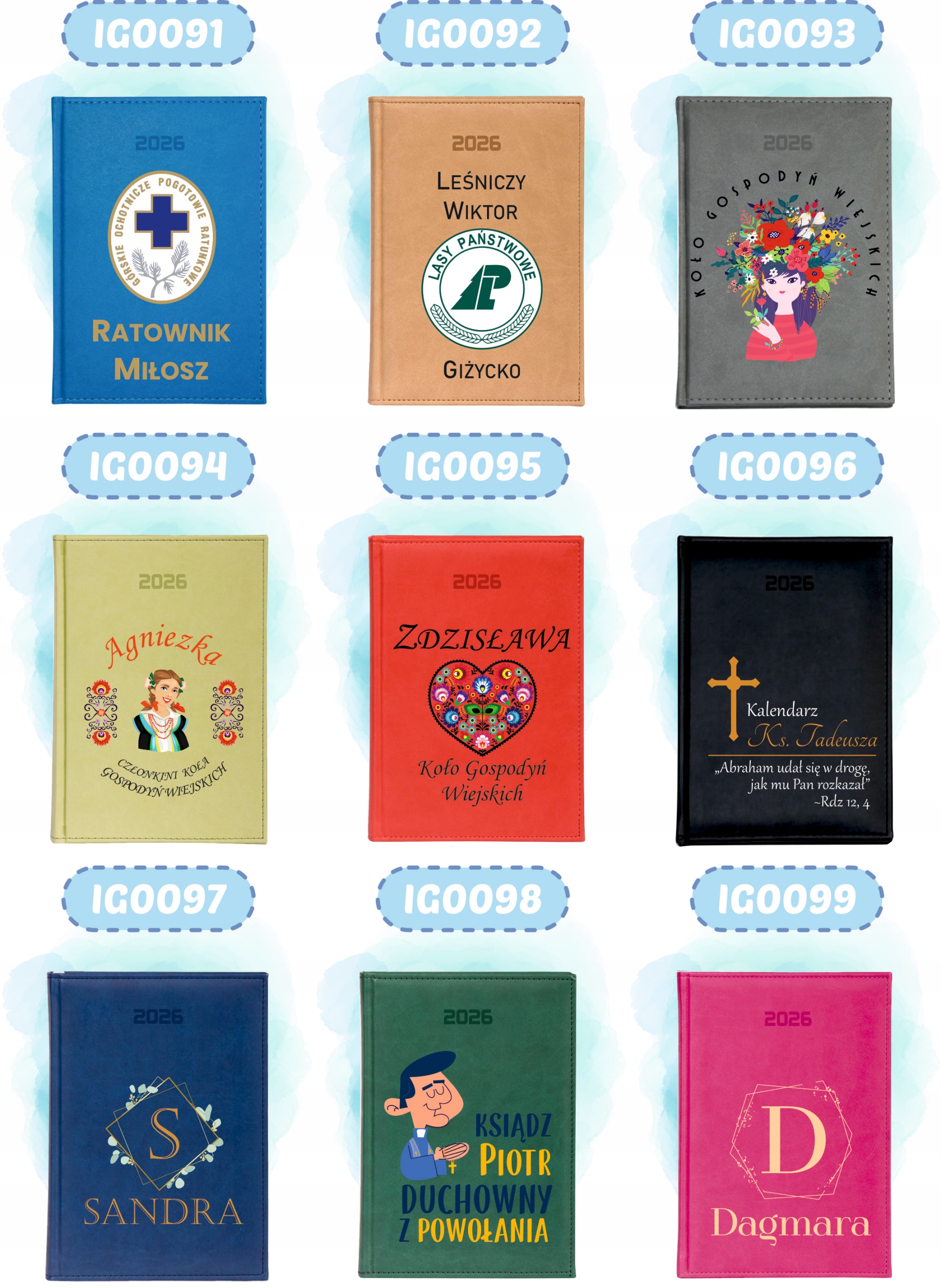 Stylowy kalendarz PLANER STRAŻAKA A5 2026 TYGODNIOWY terminarz PREZENT