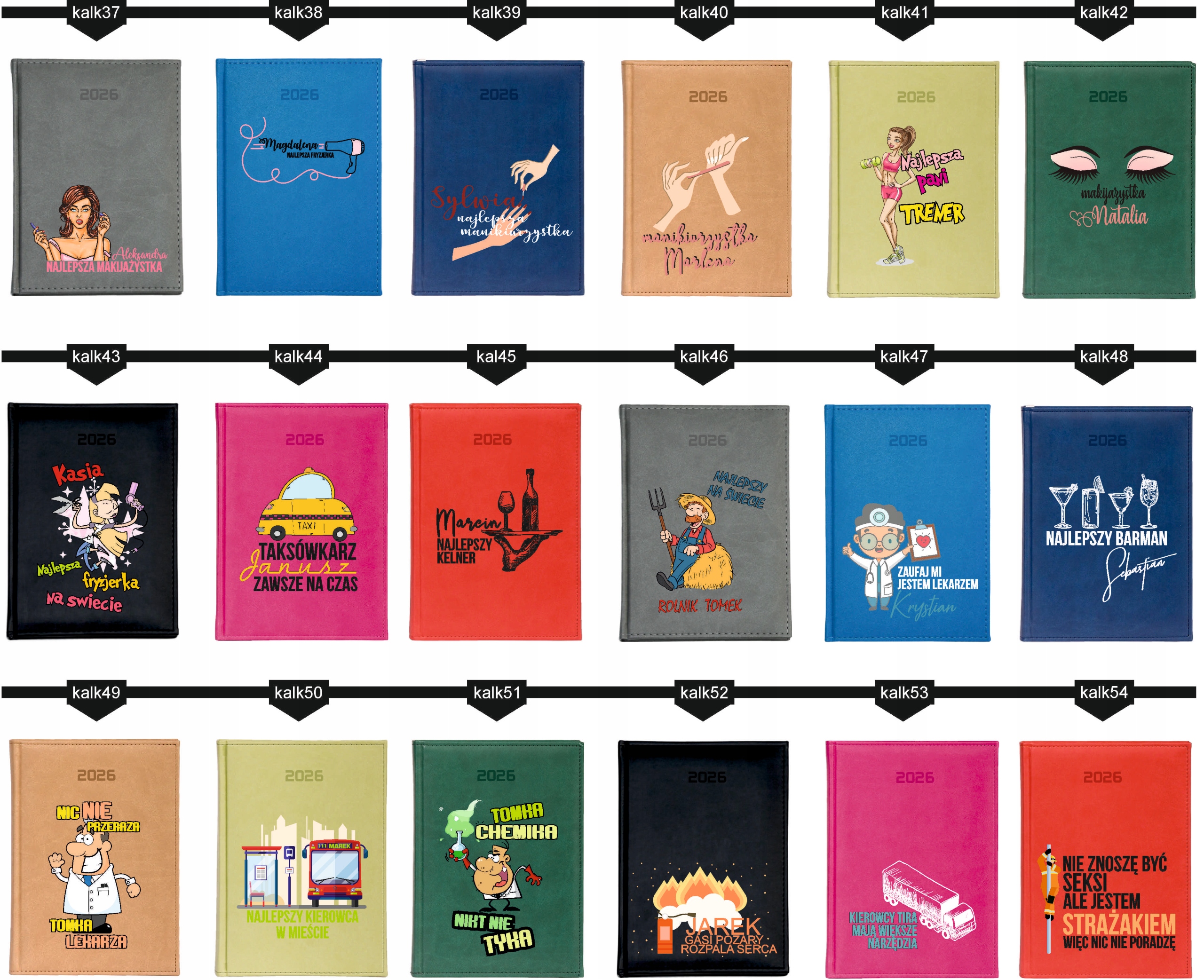 Stylowy kalendarz PIELĘGNIARKI A5 2026 TYGODNIOWY terminarz PREZENT