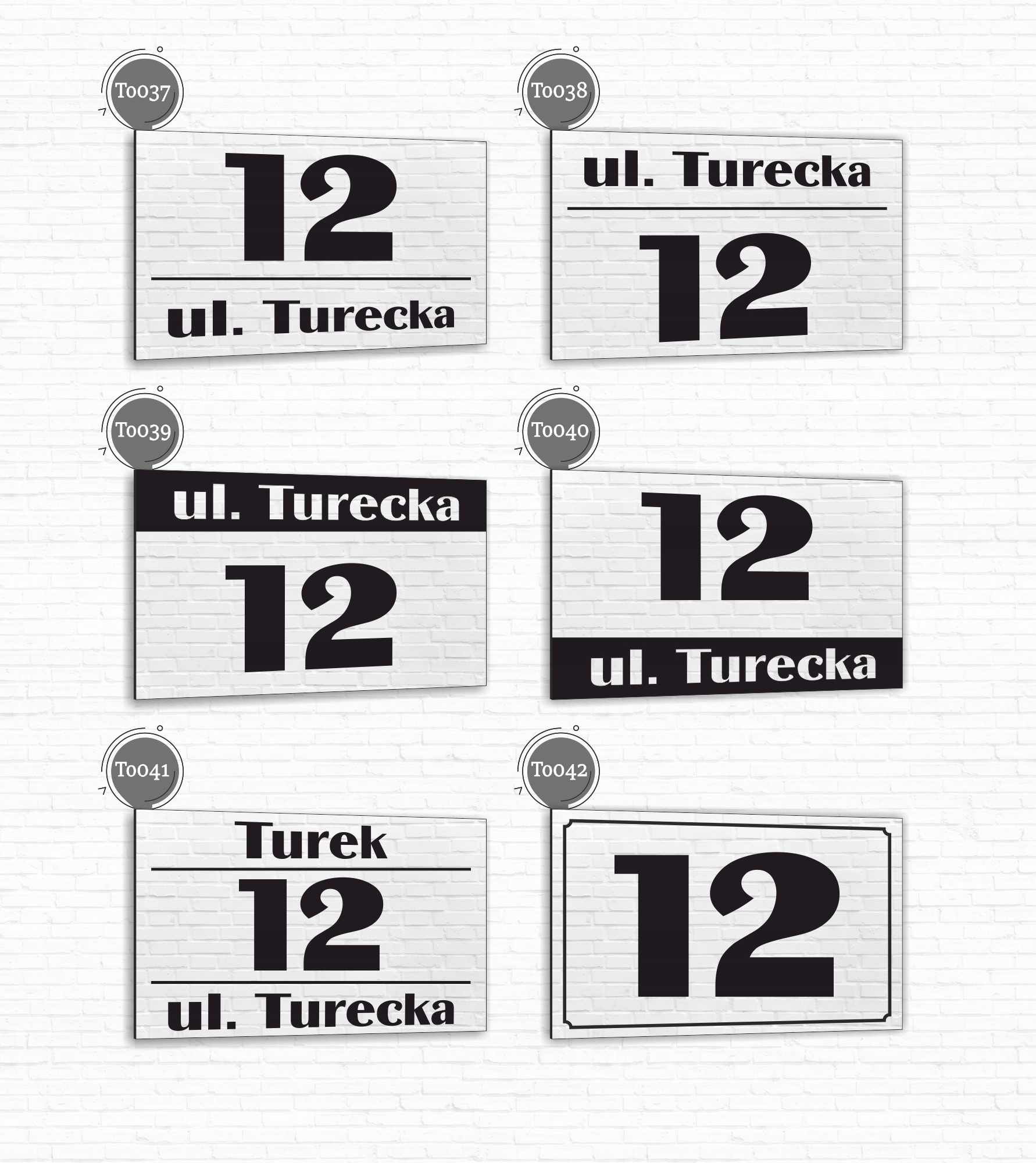 Tabliczka adresowa Numer domu Tablica adres posesji Metal ALUMINIUM 30x20