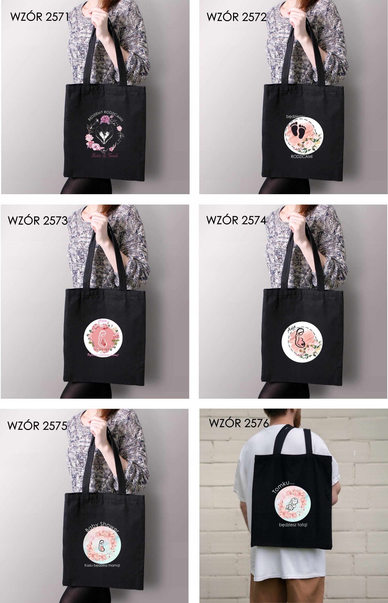 Torba z imieniem nadrukiem PREZENT dla TATY