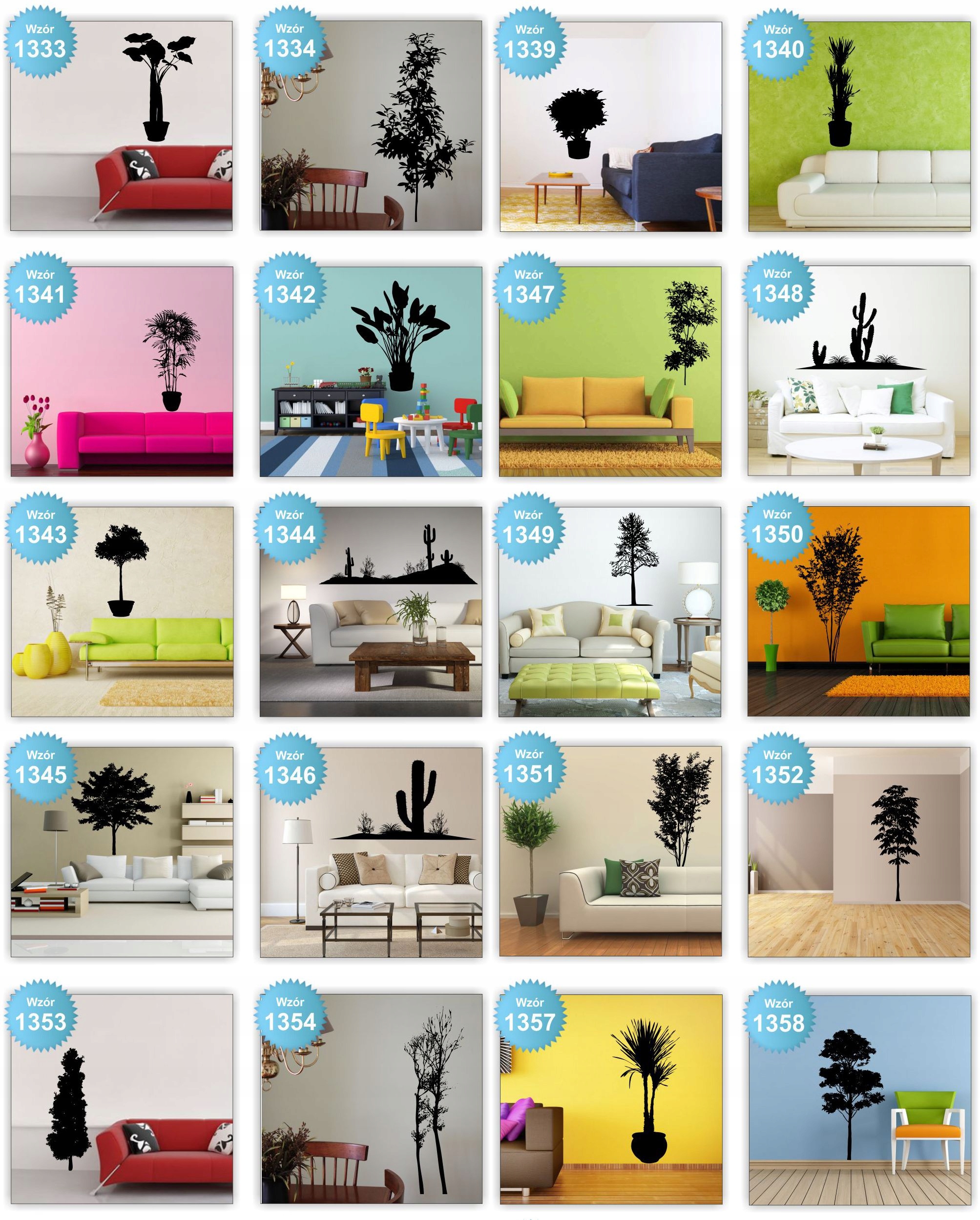 NAKLEJKI na ścianę ścienne DRZEWO drzewa 160cm