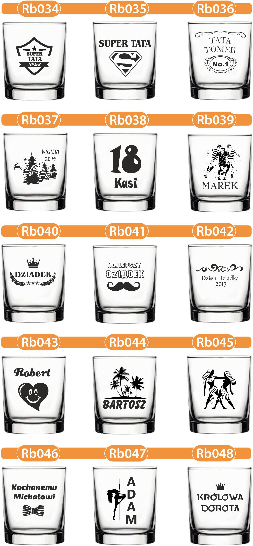 KARAFKA z grawerem + 6 szklanek PREZENT URODZINY