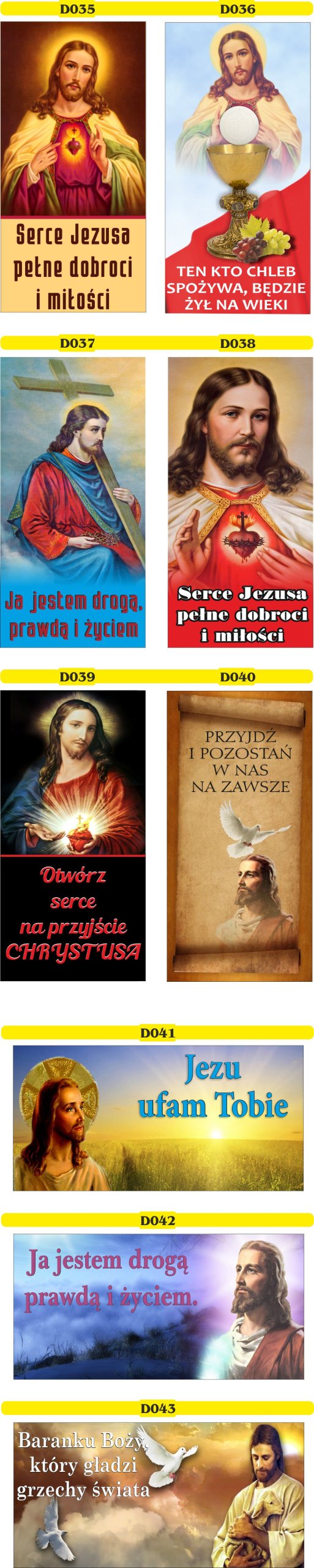 BANER NA BOŻE CIAŁO dekoracja OŁTARZA gotowy 2x1m Religijny Kościół