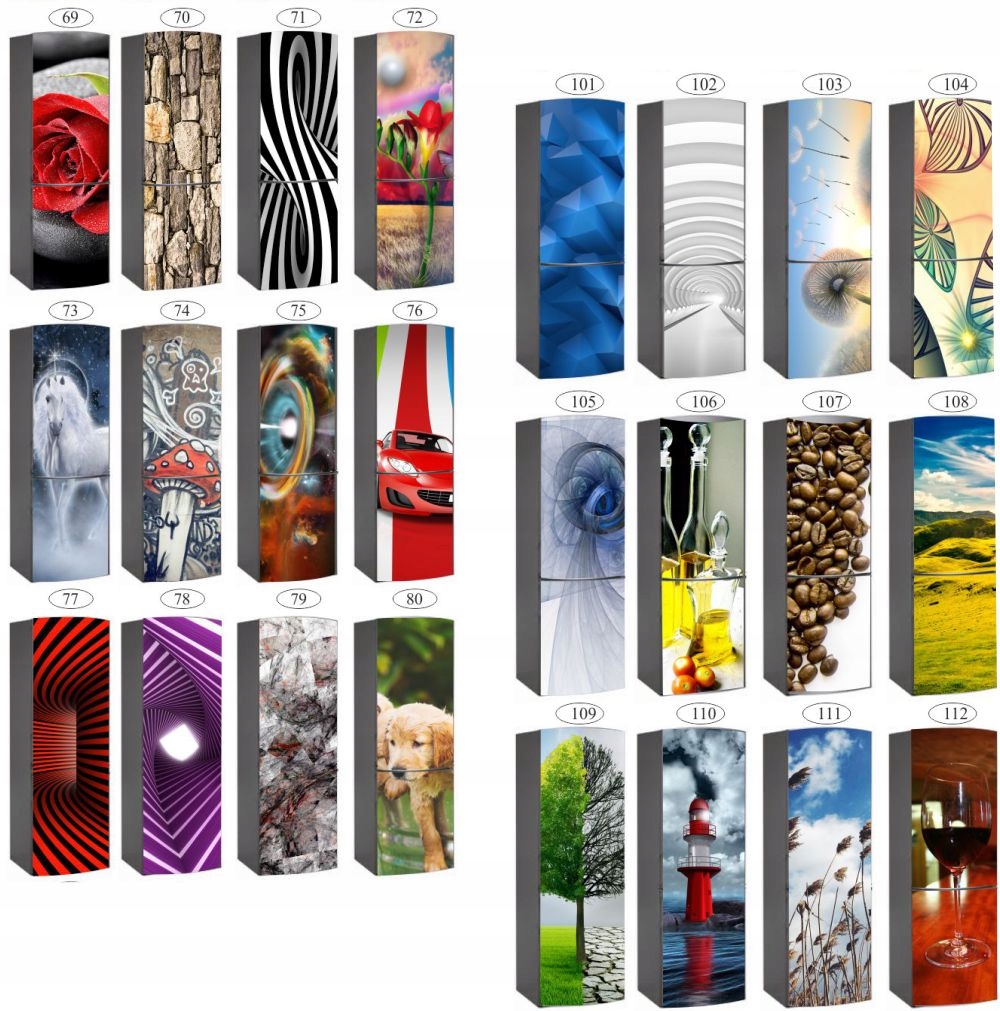 NAKLEJKA na lodówkę naklejki skin OZDOBA