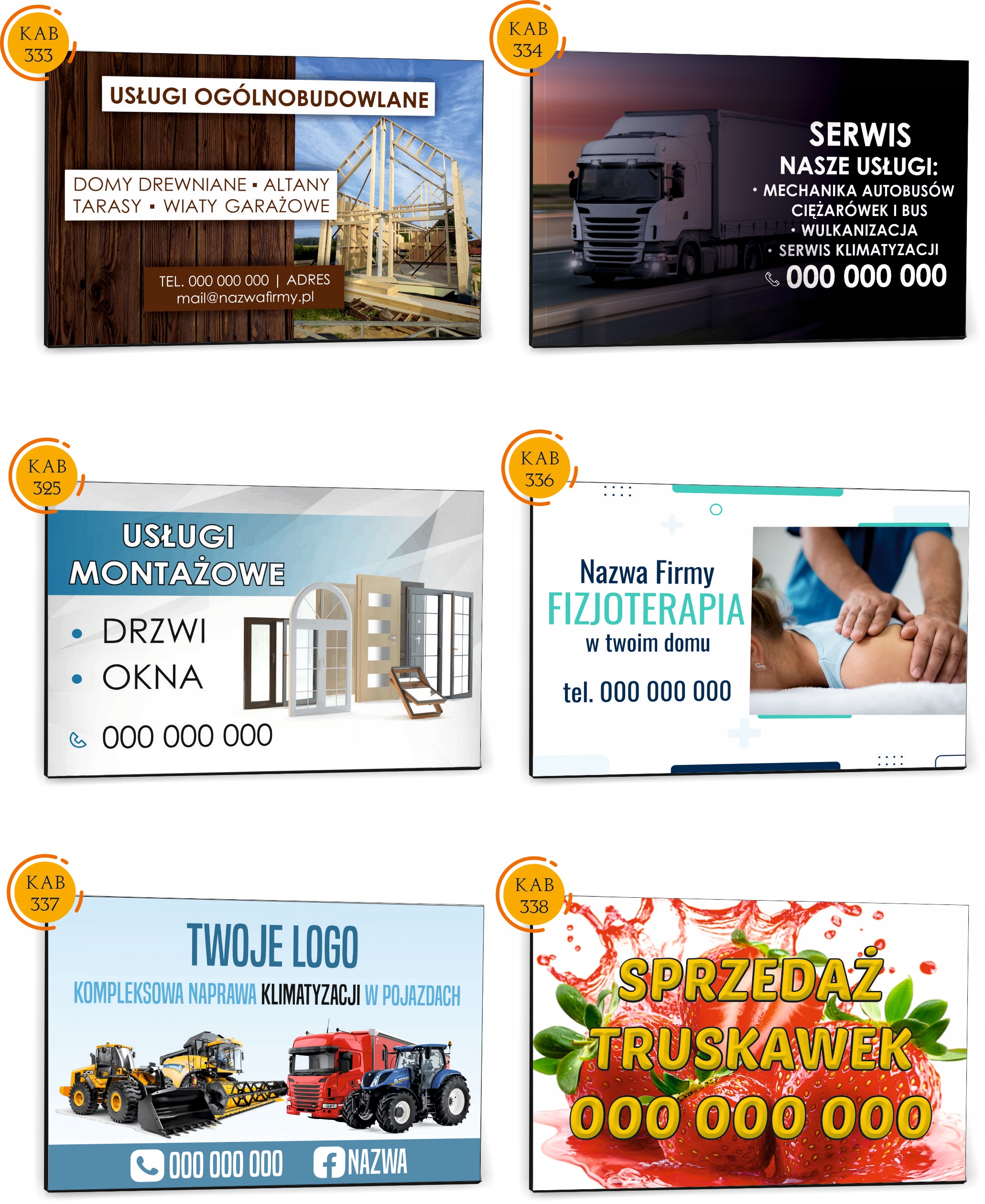 Tabliczka reklamowa szyld dibond 40x30 NADRUK udładanie kostki brukowej