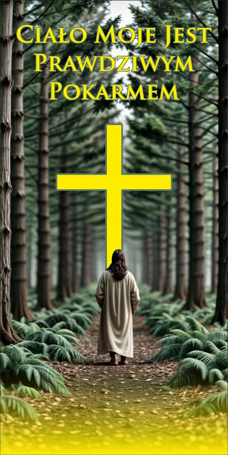 Banery na uroczystość Bożego Ciała religijny dekoracja kościoła ołtarza