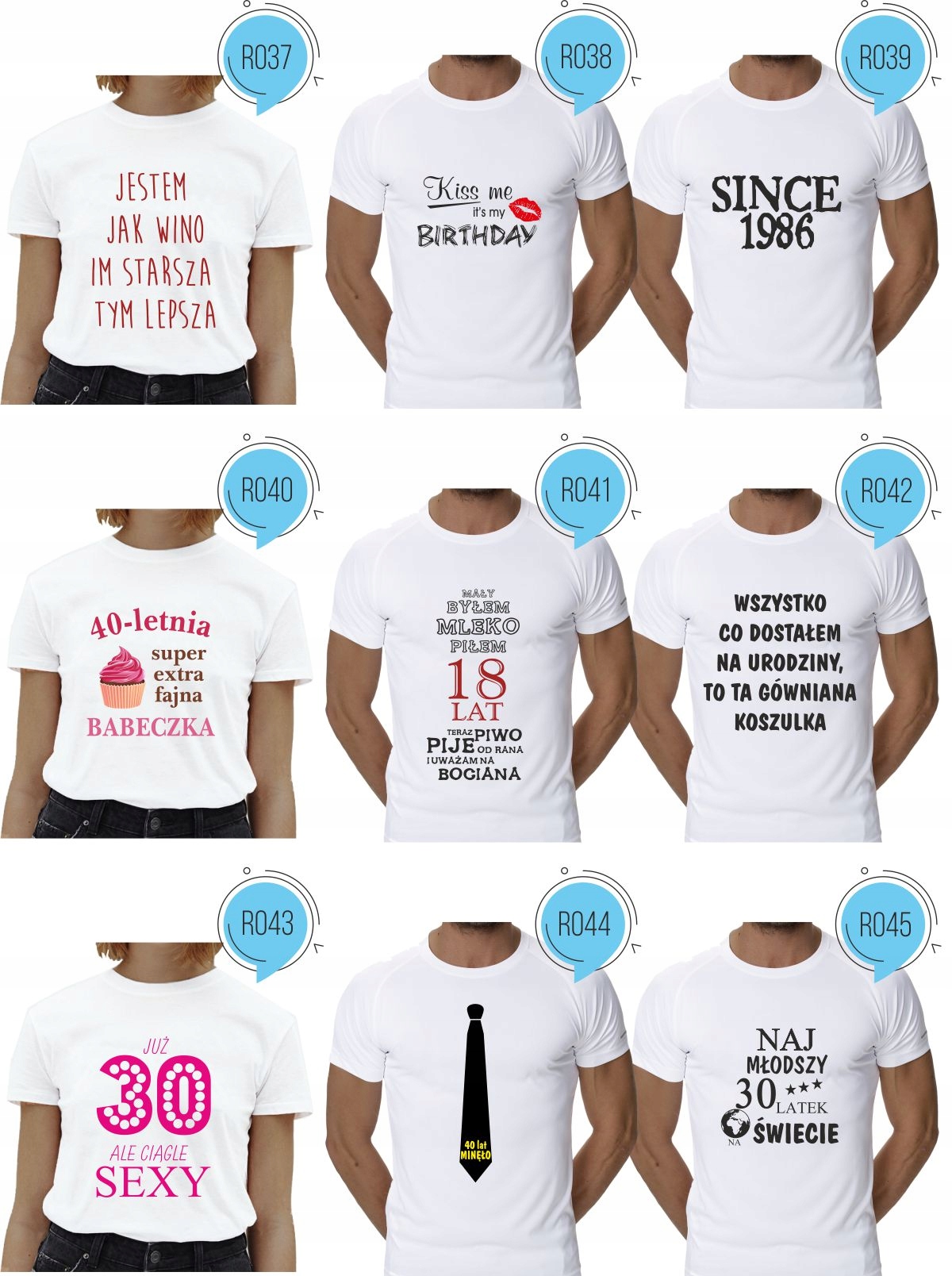 Koszulka urodzinowa JESTEM LEPSZA Z WINEM