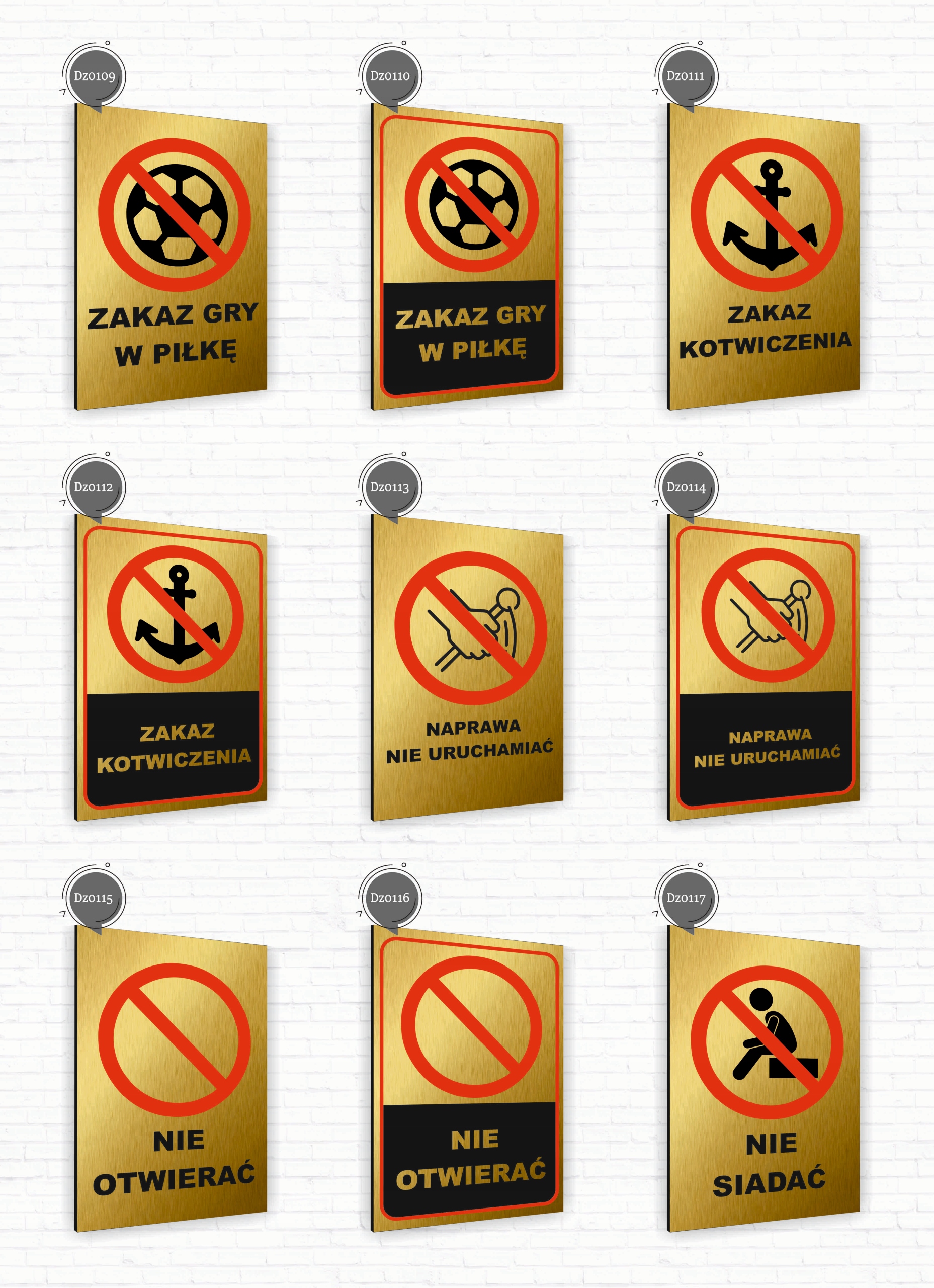 Tabliczka znak informacyjny 40x30 Złota PARKING DLA PREZESA Nierdzewna