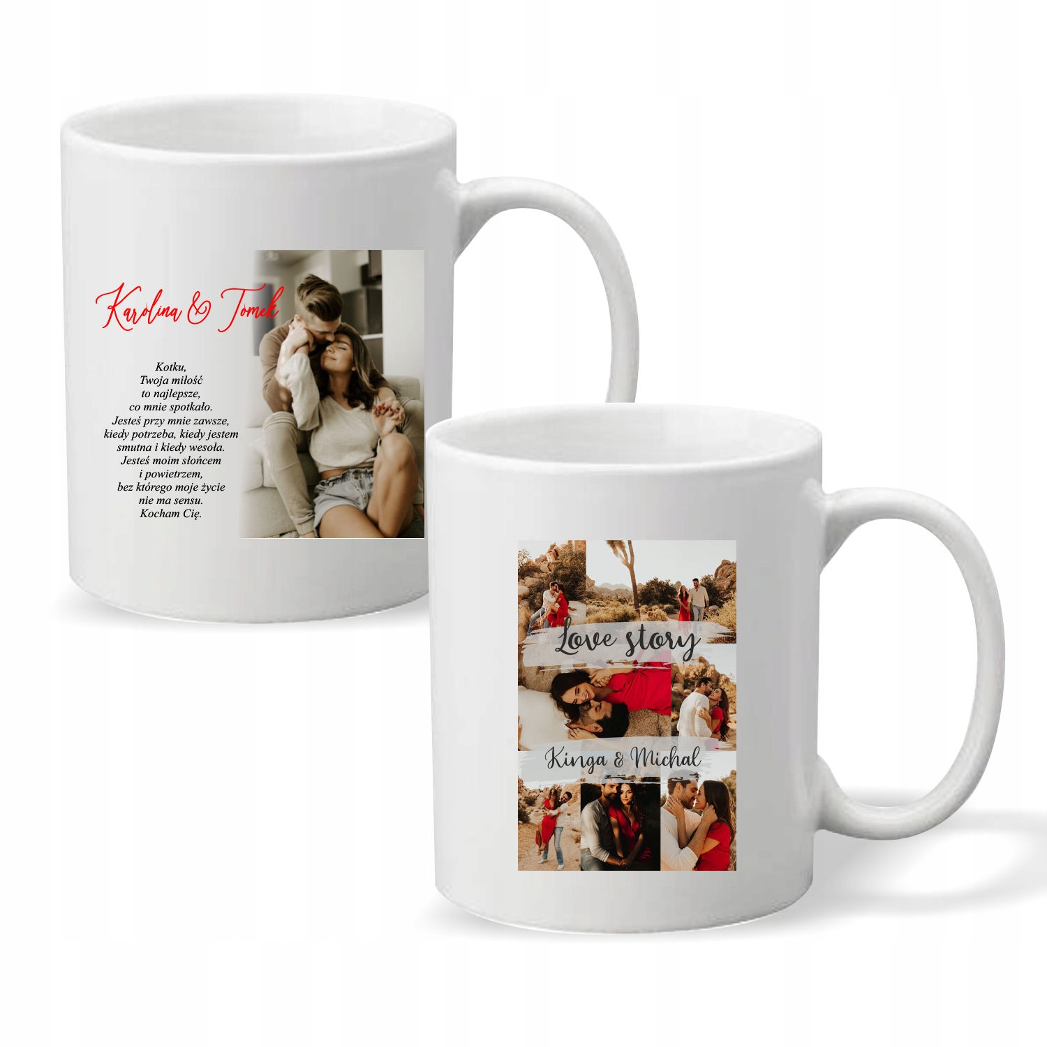 Kubek z imieniem PREZENT na WALENTYNKI