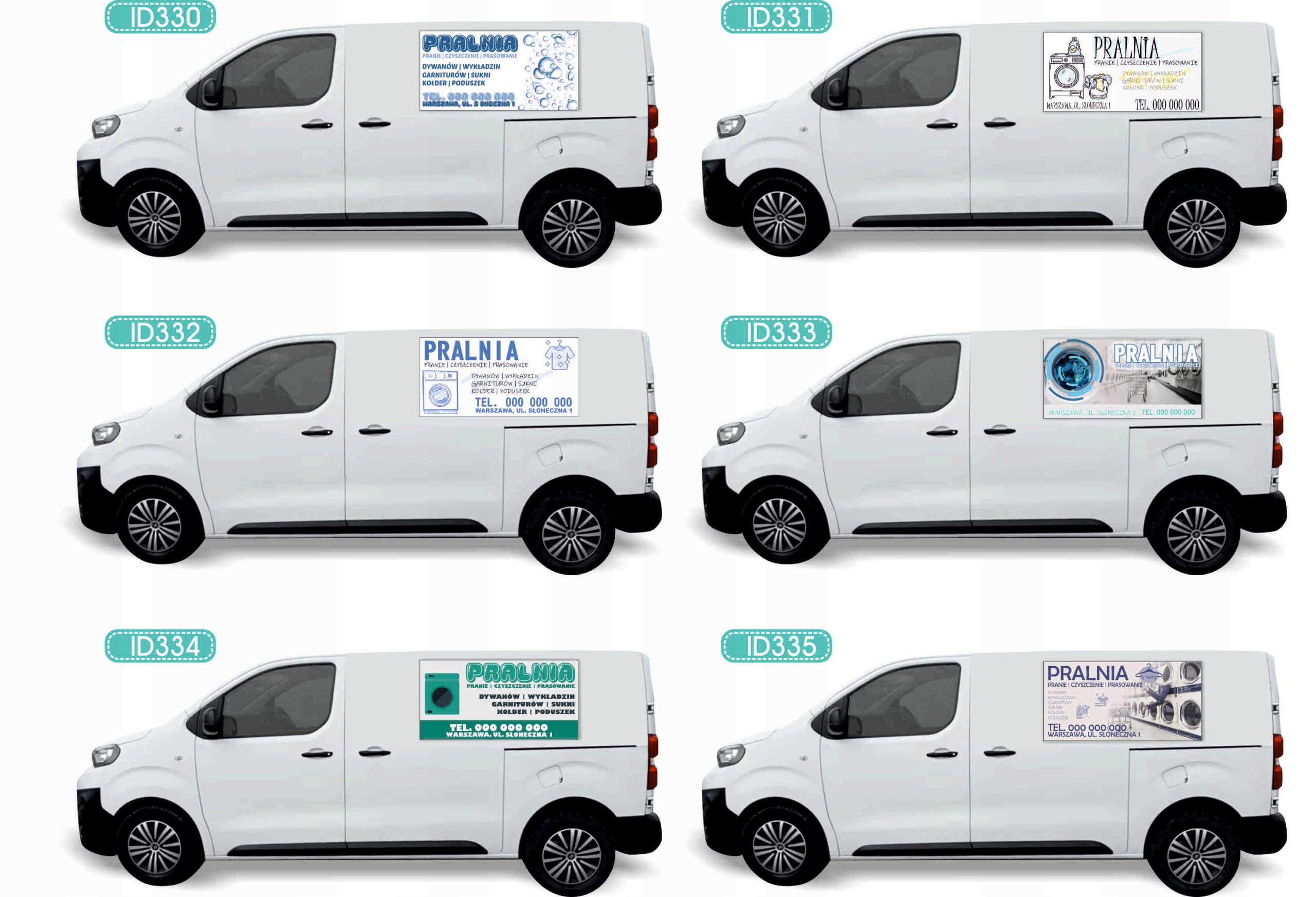 Reklama Naklejka na samochód różne wzory do wyboru ODSZKODOWANIA