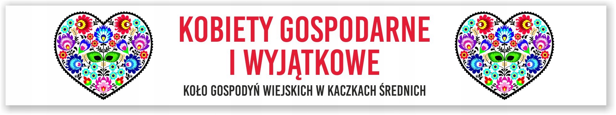BANER plandeka 150x30 oczkowany Koło Gospodyń Wiejskich KGW twoja nazwaLOGO