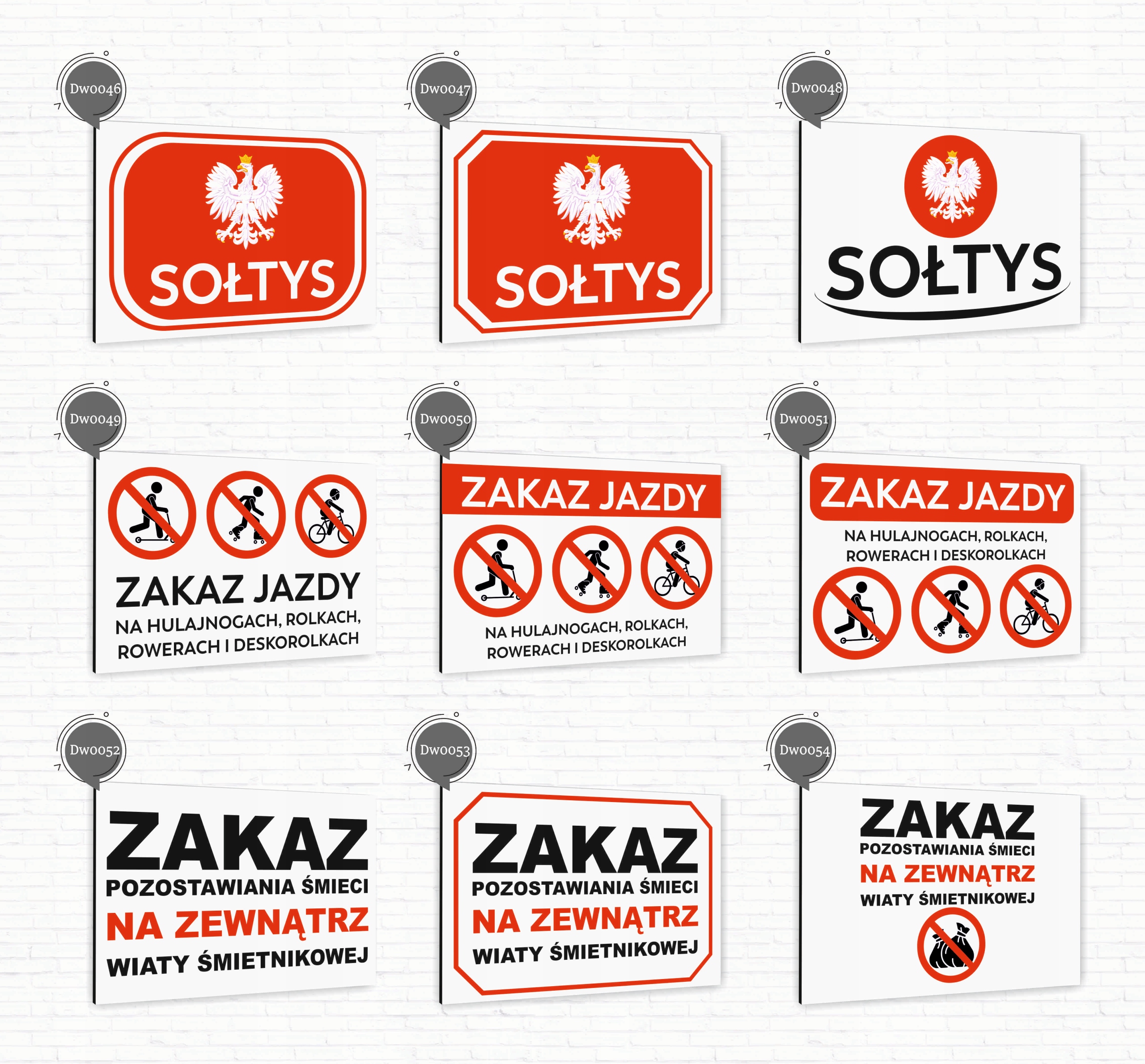 Tabliczka znak informacyjny 30x20 Biała PARKING Aluminiowa NADRUK UV