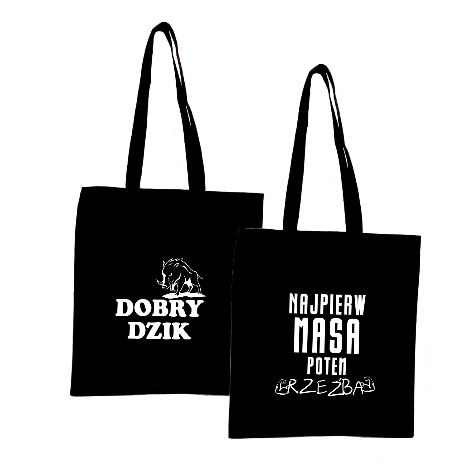 Eko Torba z nadrukiem napis DOBRY DZIK