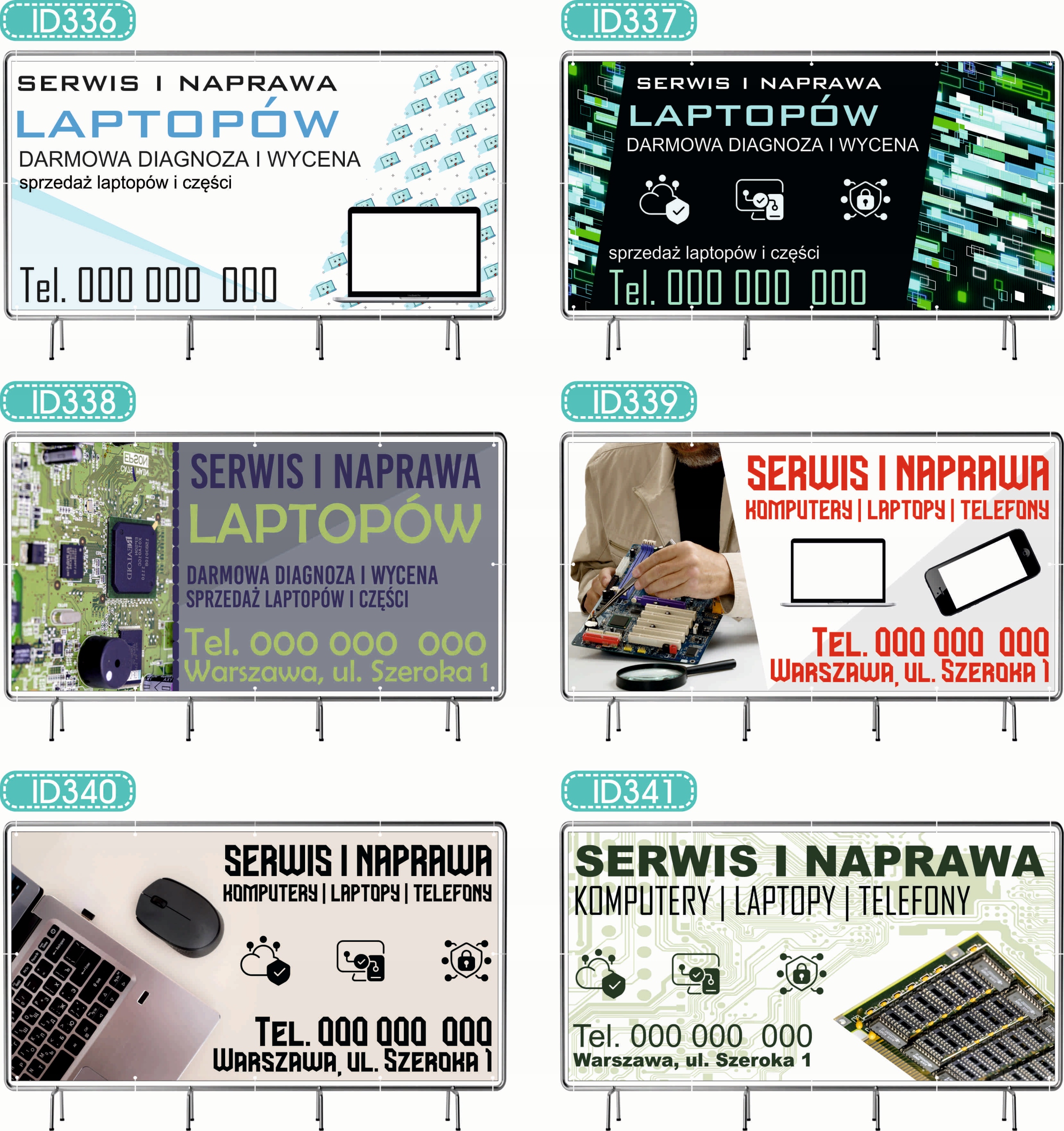 BANER REKLAMOWY 130x80cm oczkowany projekt w cenie AGENCJA DETEKTYWISTYCZNA