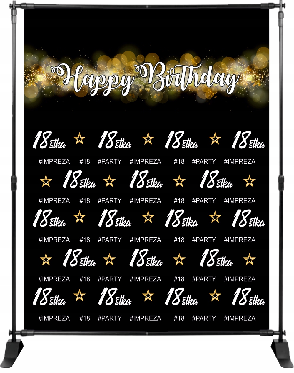 TŁO ścianka FOTO na urodziny 30stka własny napis