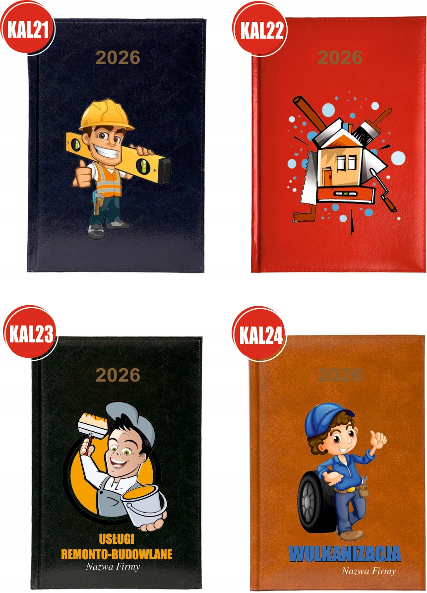 Kalendarz A5 2026 tygodniowy KSIĄŻKOWY DLA TATY NADDRUK Z IMIENIEM