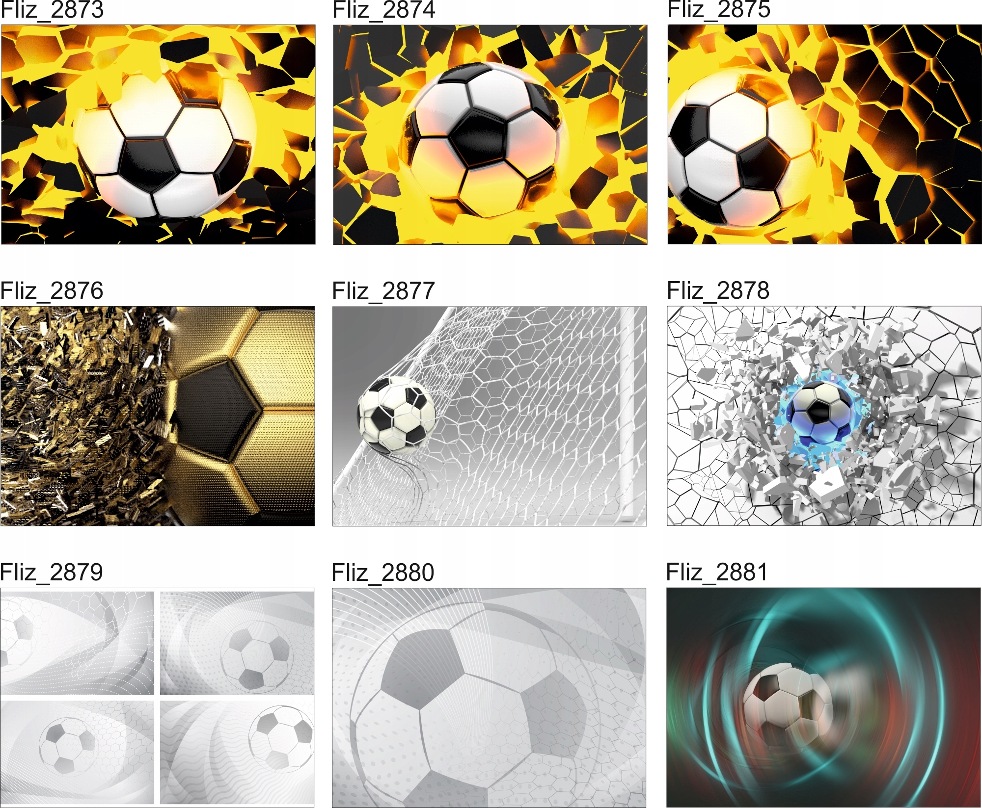 FOTOTAPETY piłkarskie sportowe PIŁKA NOŻNA 200x130