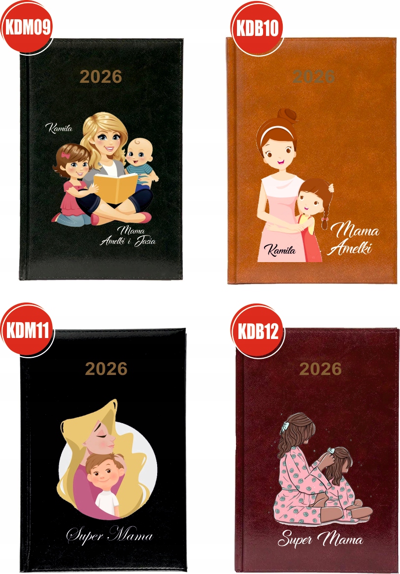Kalendarz A5 2026 tygodniowy KSIĄŻKOWY DLA DZIADKA personalizowany