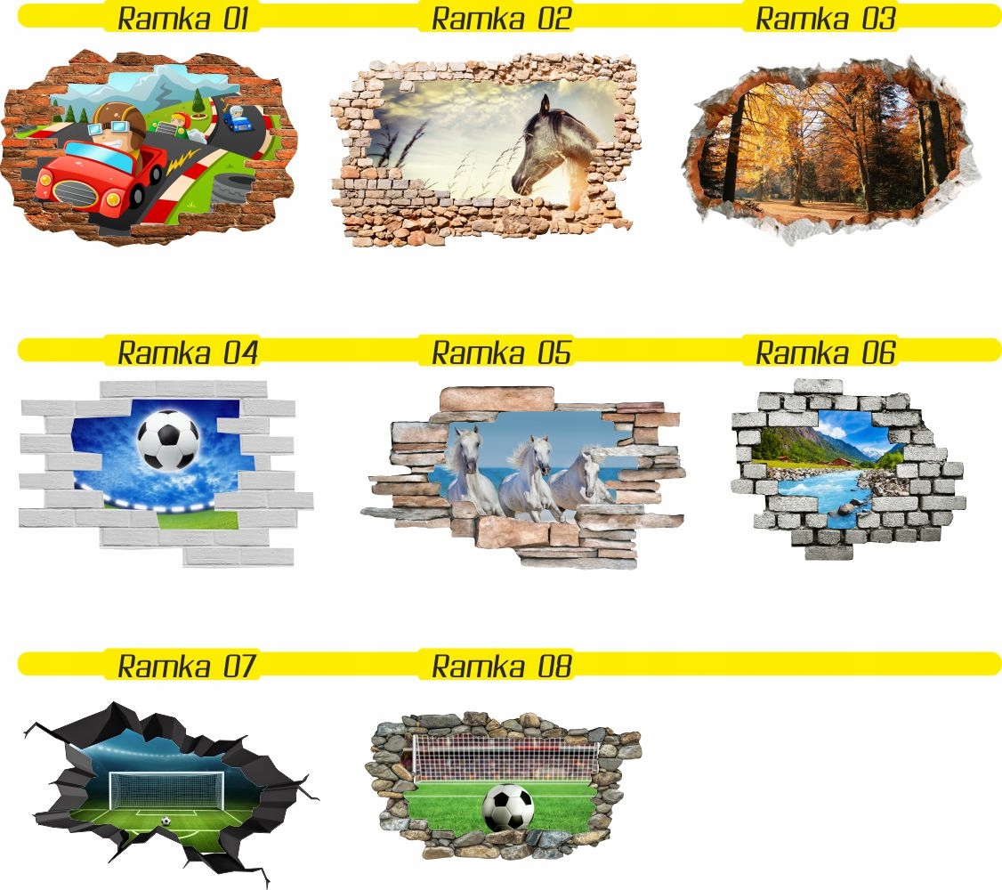 Naklejka samoprzylepna efekt 3D piłkarz stickers