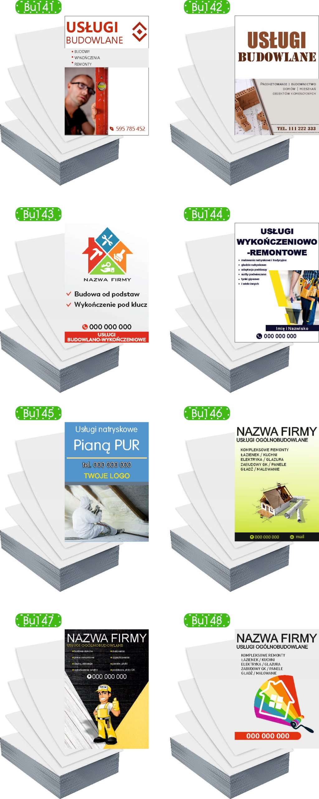 Ulotki A4 100 szt reklamowe firmowe duży wybór wzorów FOTOWOLTAIKA