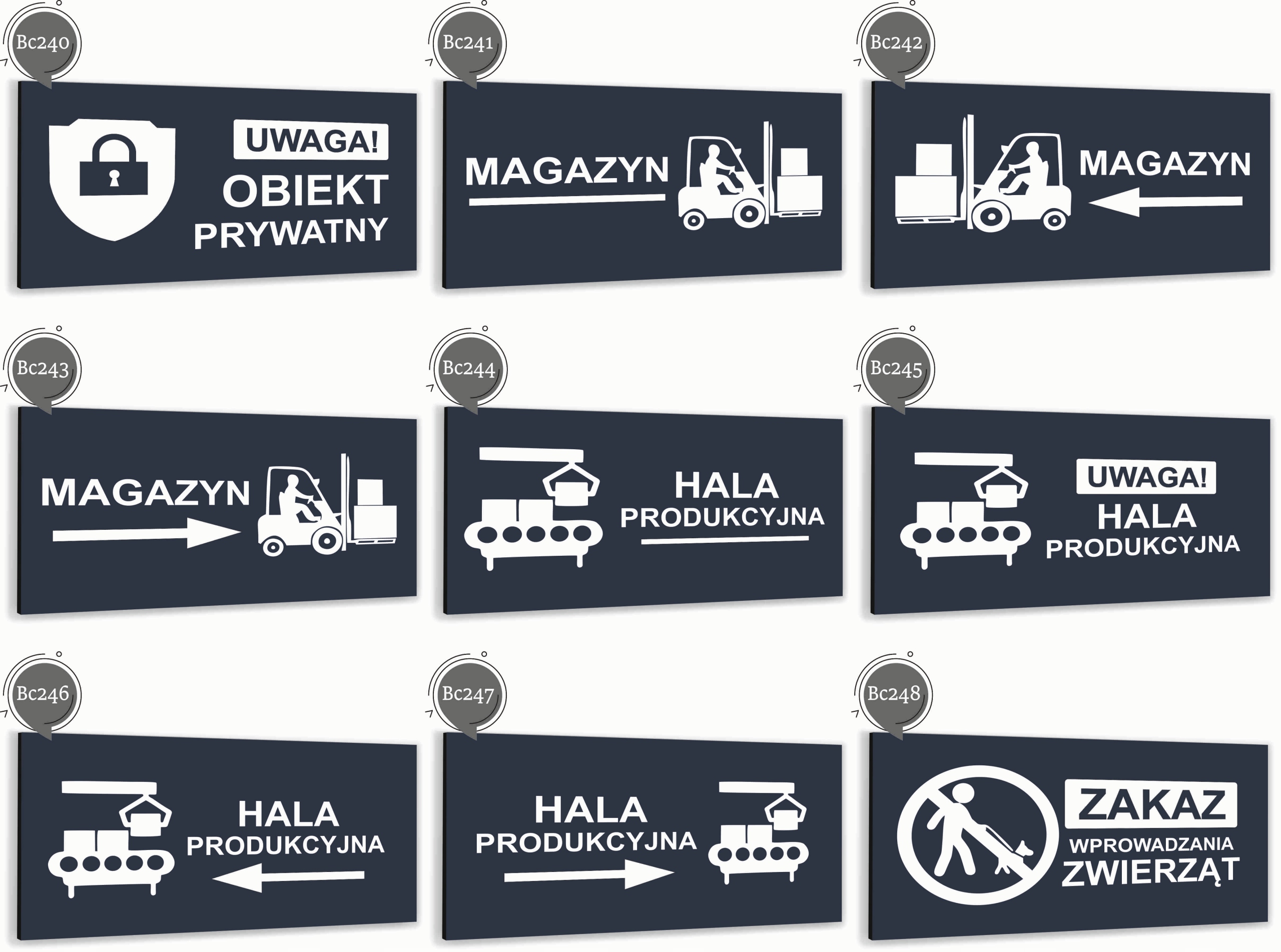 Tabliczka informacyjna ATRACYTOWA aluminiowa PRZYCHODNIA LEKARSKA NADRUK UV