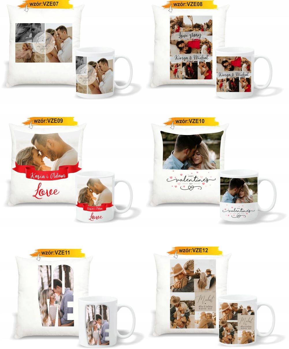 foto PODUSZKA KUBEK PREZENT na Walentynki dla żony