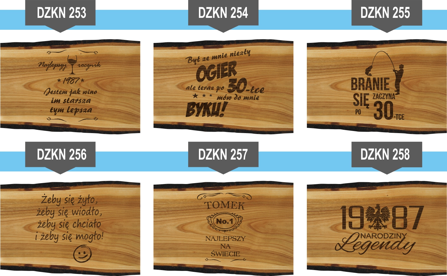 Deska z grawerem PREZENT na NOWY DOM osiedliny HIT