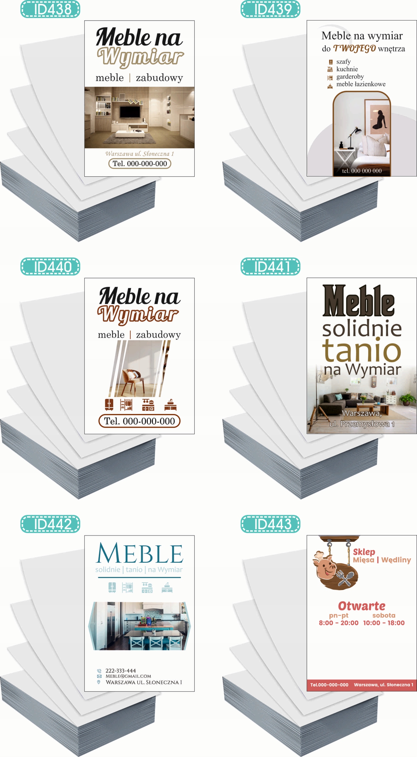 Ulotki A4 reklamowe firmowe 100szt wiele rożnych wzorów BIURO PODRÓŻY