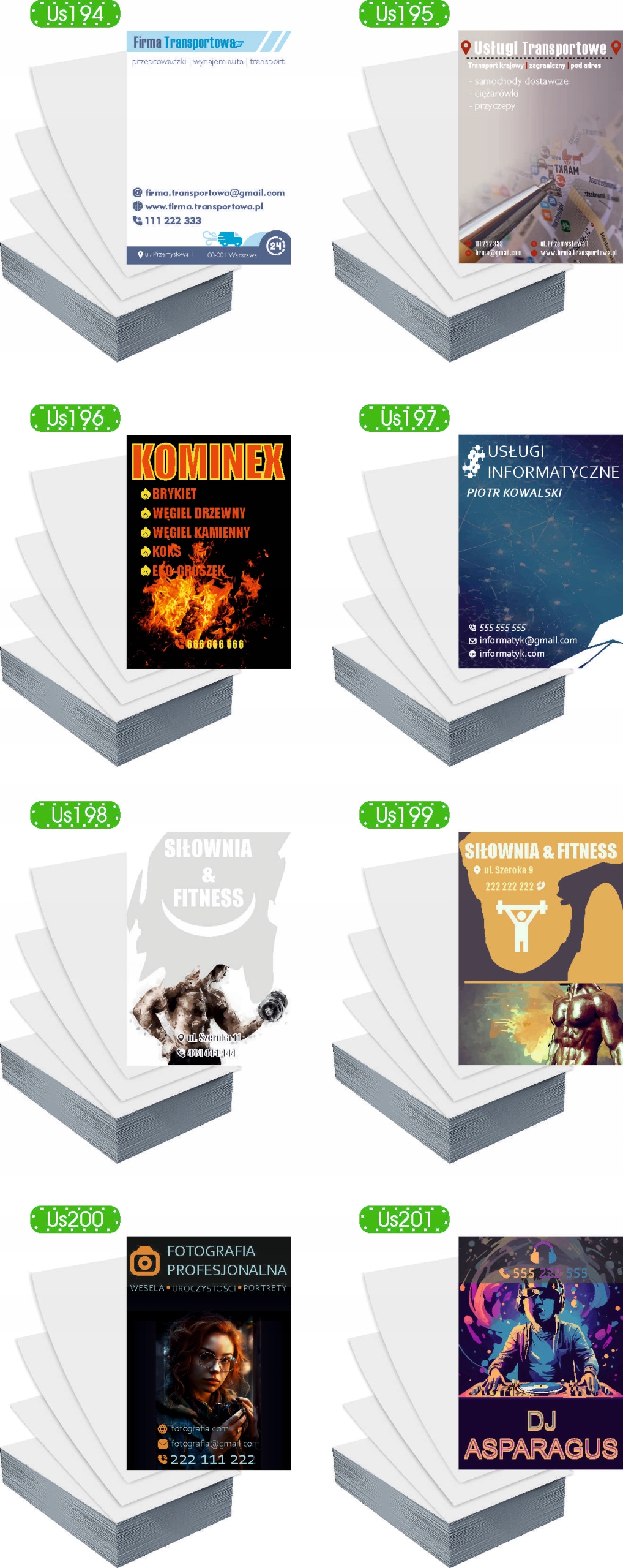 Ulotki A5 5000szt reklamowe firmowe różne wzory KOMPOZYCJE NAGROBNE