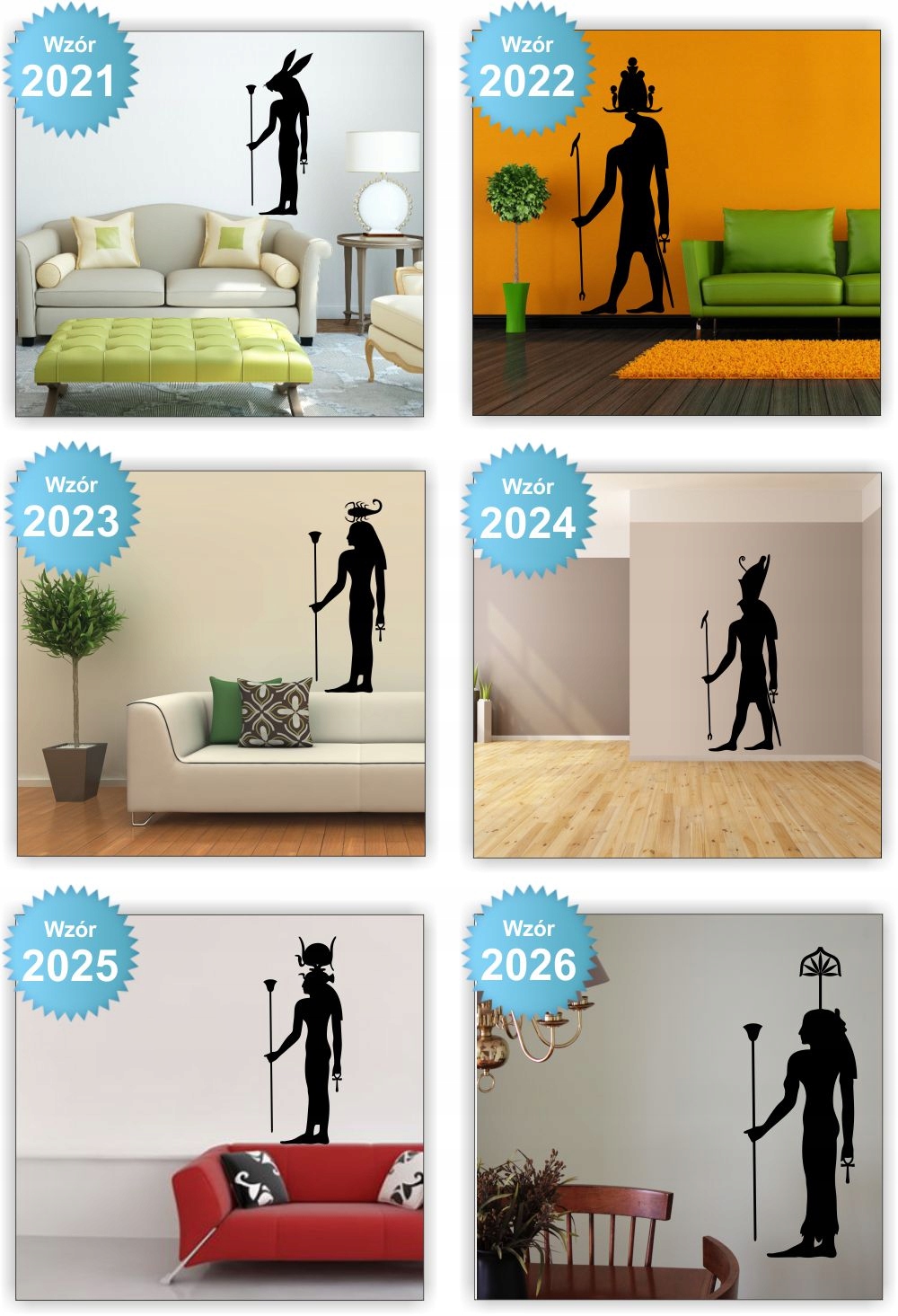 NAKLEJKA naklejki na ścianę EGIPT piramidy 100cm