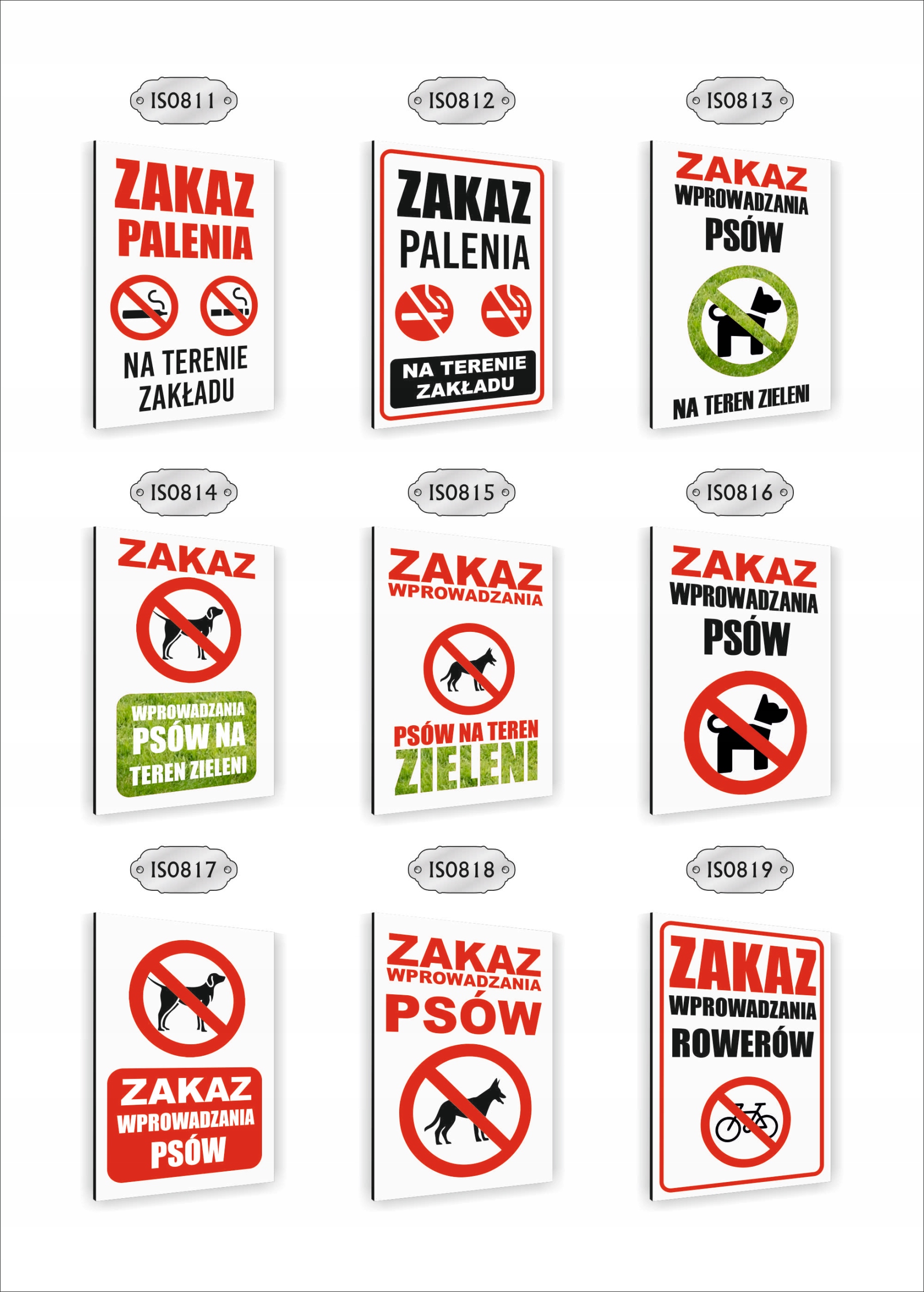 Tabliczka znak informacyjny dibond nadruk UV 30x20 ZAKAZ PARKOWANIA