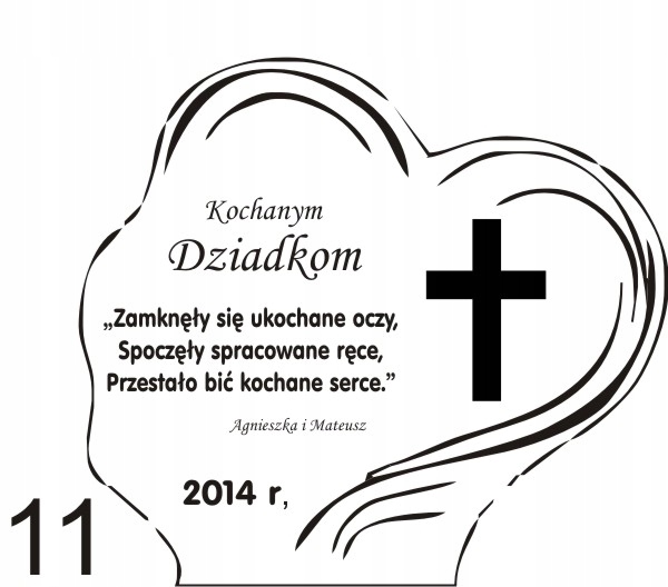 STATUETKA PODSTAWKA POD ZNICZ na grób + grawer XL