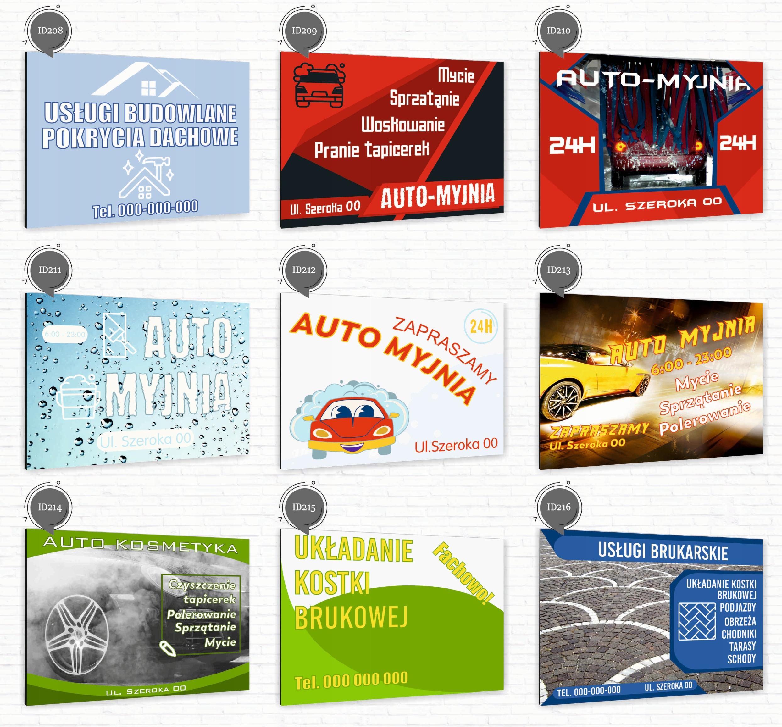 nadruk UV TABLICZKA reklamowa nierdzewna DREWNO OPAŁOWE dibond 40x30