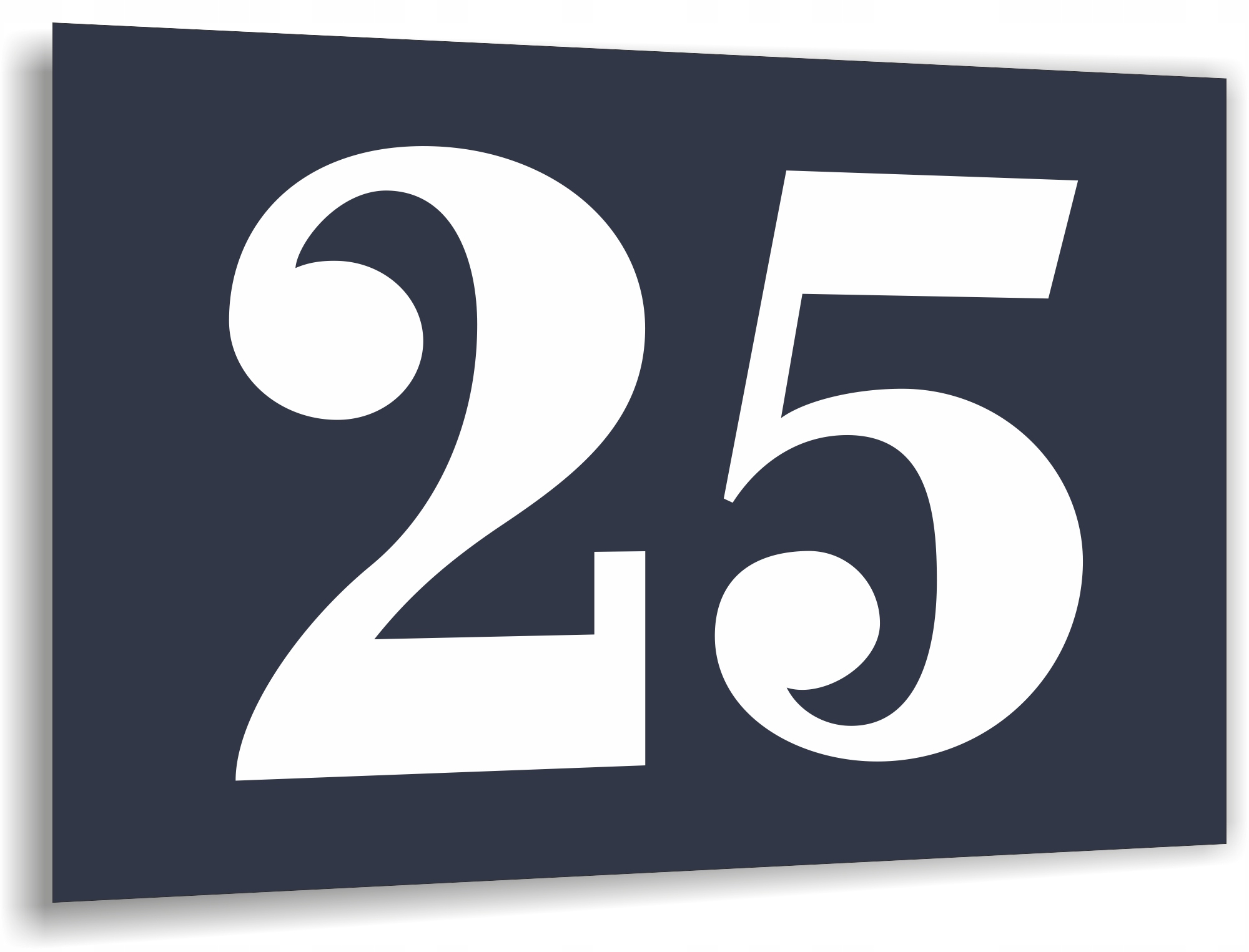 Tabliczka Tablica ADRESOWA Numer domu 20x15 cyfry ulica dibond antacyt