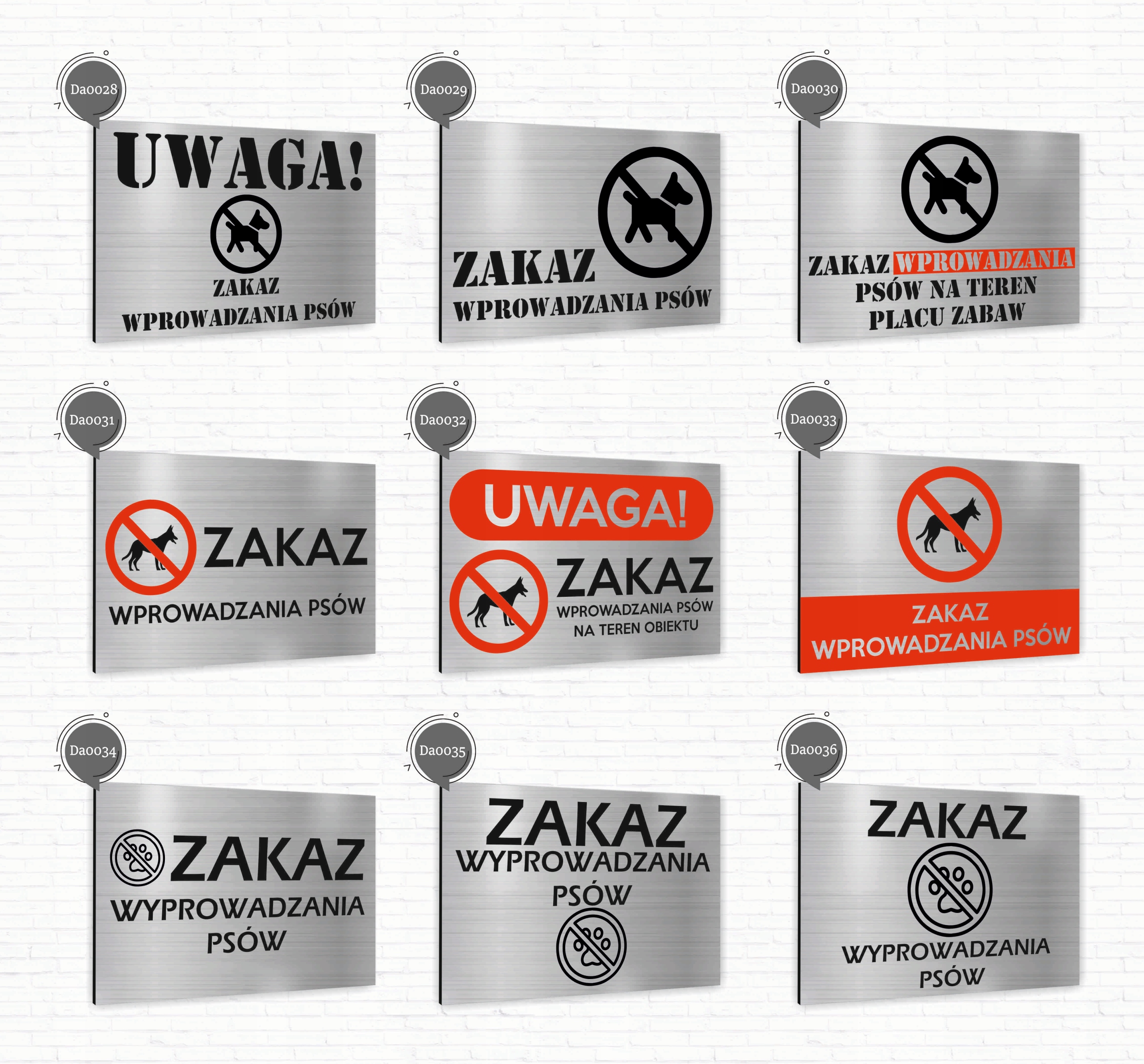 Tabliczka znak informacyjny 20x15 PARKING Nierdzewna SREBRNA Nadruk UV